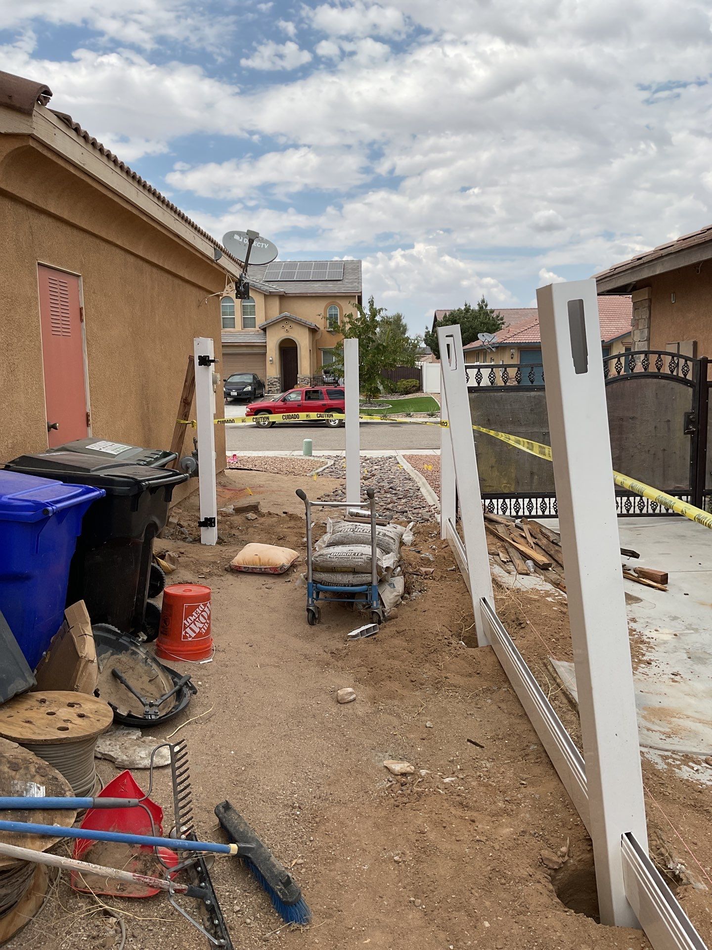 Fence Installation using Vinyl by Fence Guys Inc.