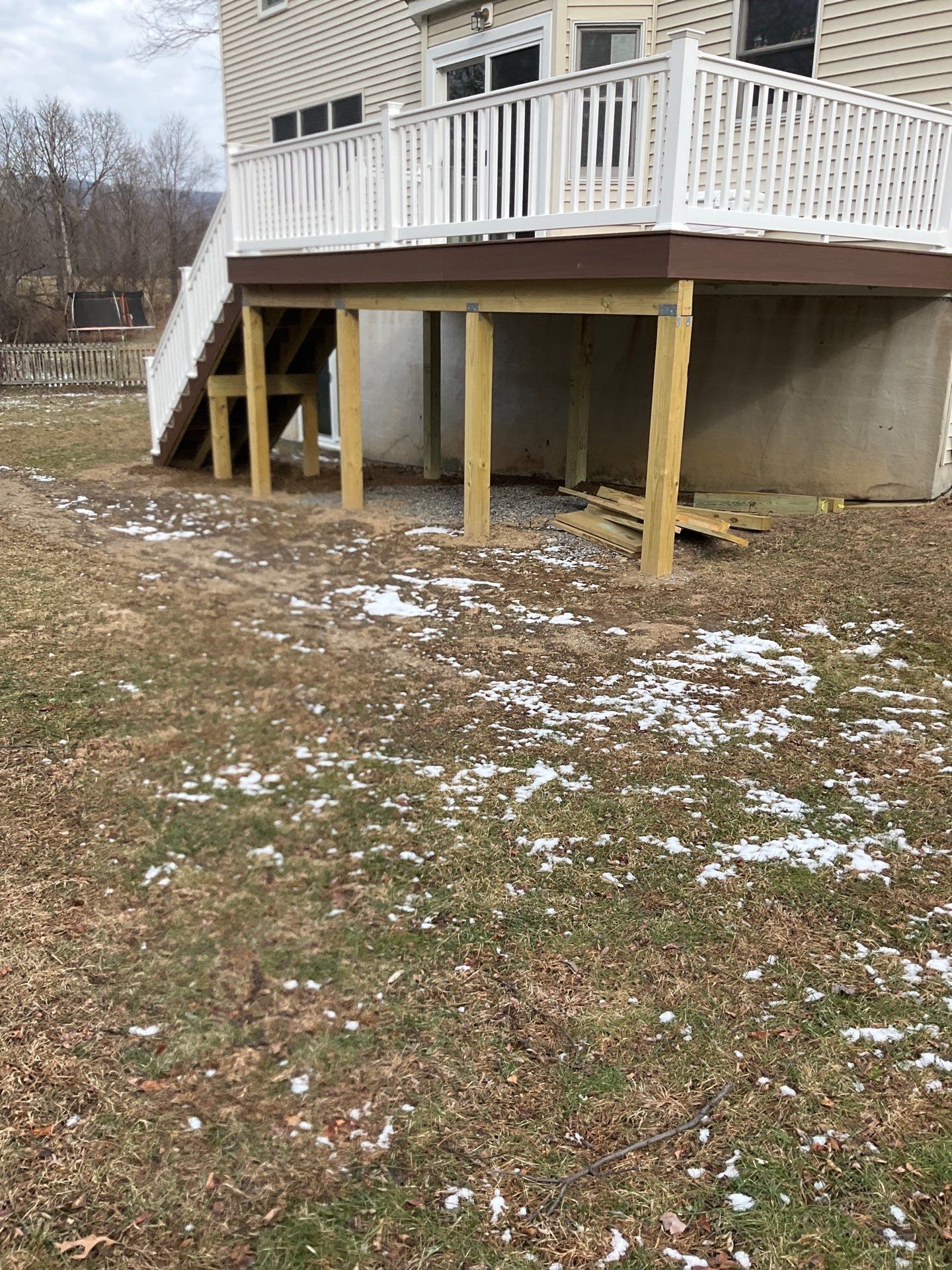 Patio door replacement and deck upgrade by Esh Builders