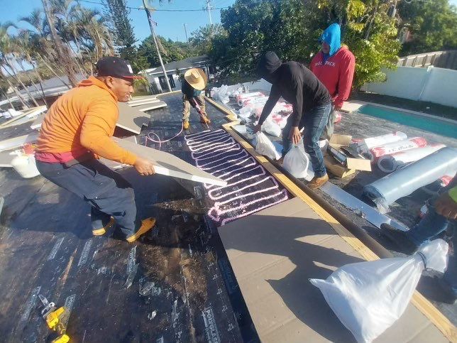 Residential Re-Roof using Polyglass Self-Adhered Flat Deck by First Due Roofing