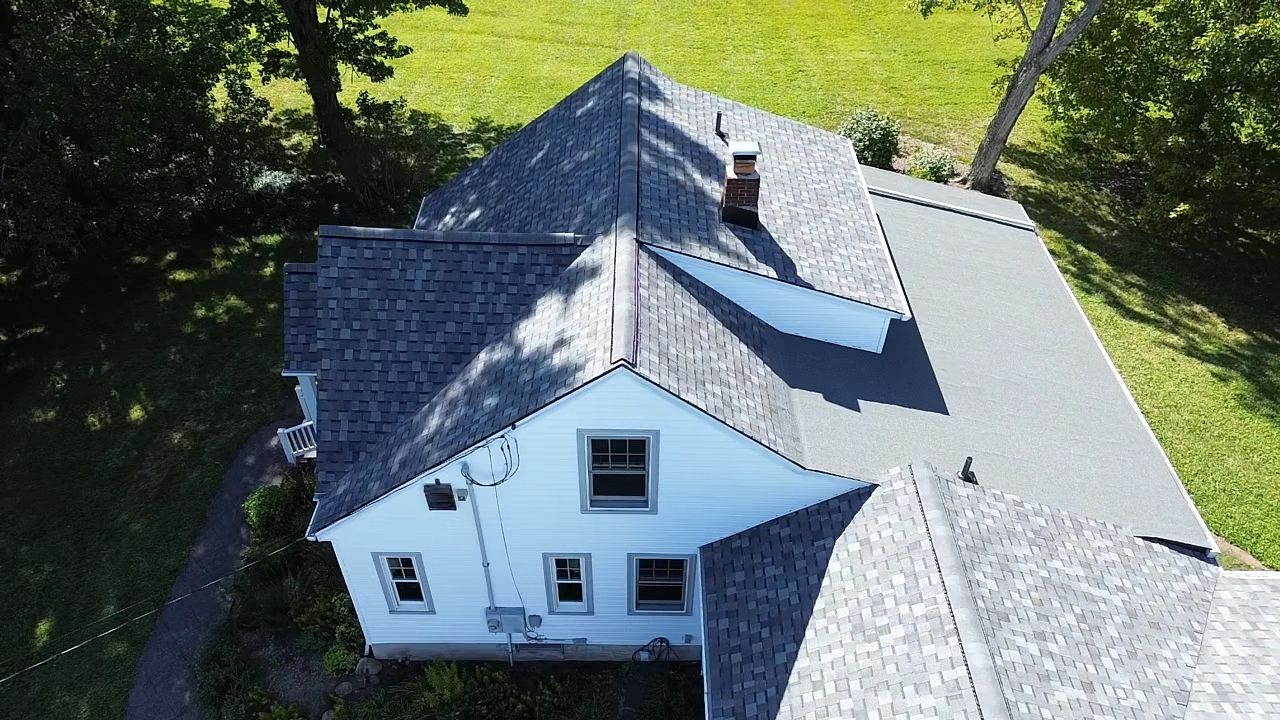 Atlas Pinnacle, Color, Coastal Granite, Drip Edge, Color, Black by Eagle Eye Roofing