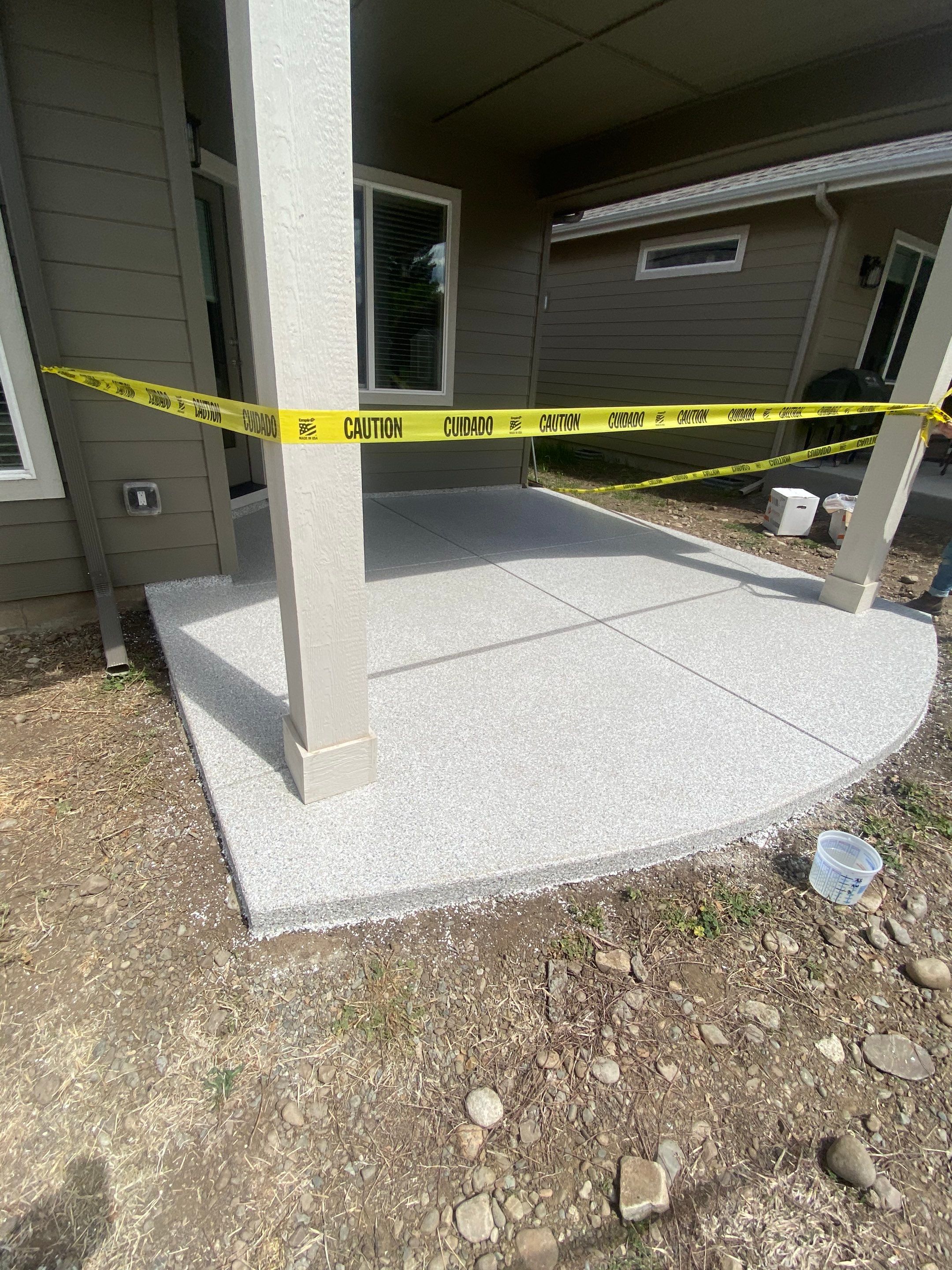 Patio and Walkway using Mt Everest by Croc Coatings, LLC