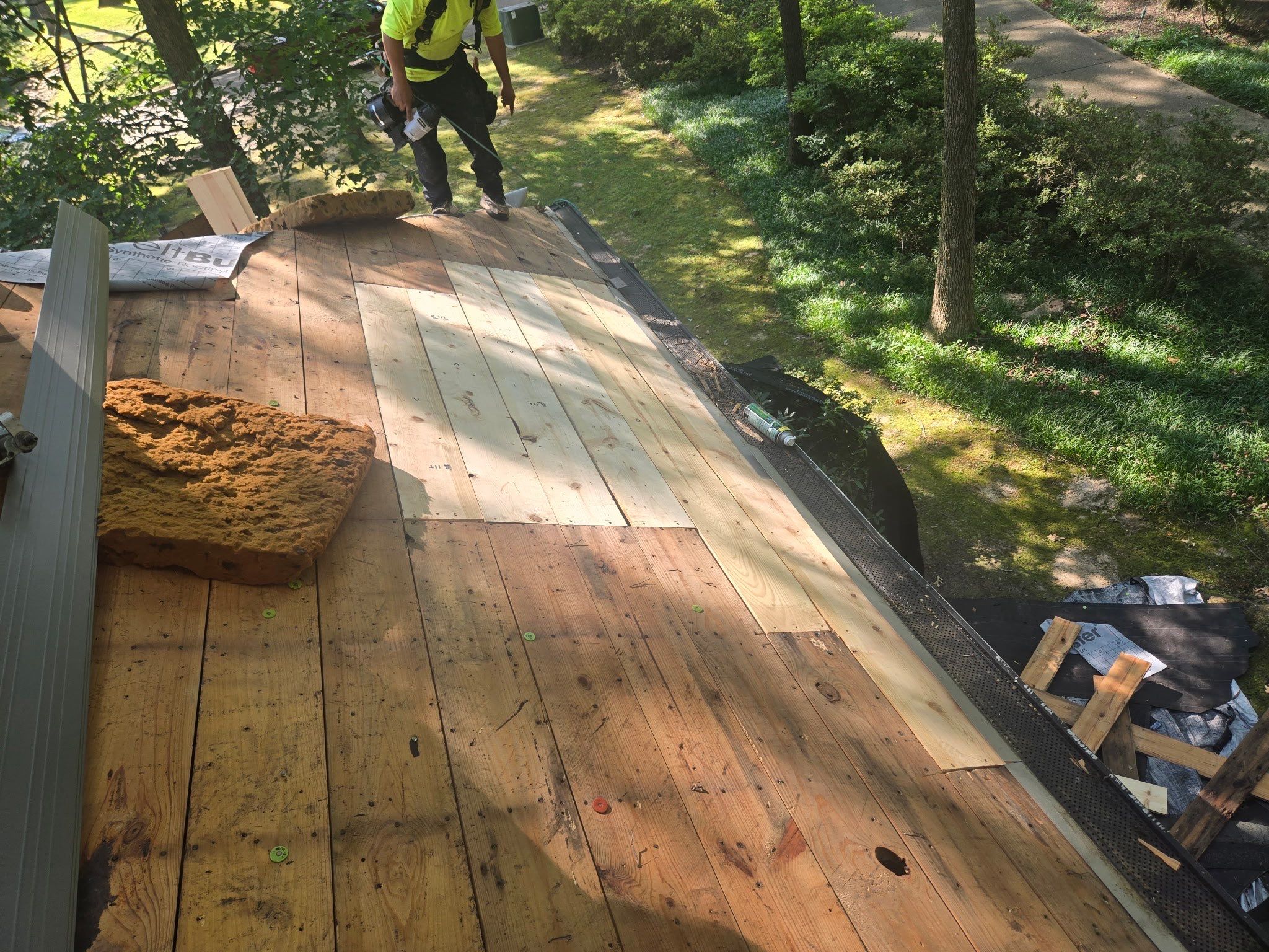Collierville Roof Replacement Following Major Tree Impact Damage with interior repairs by Revival Roofing Services