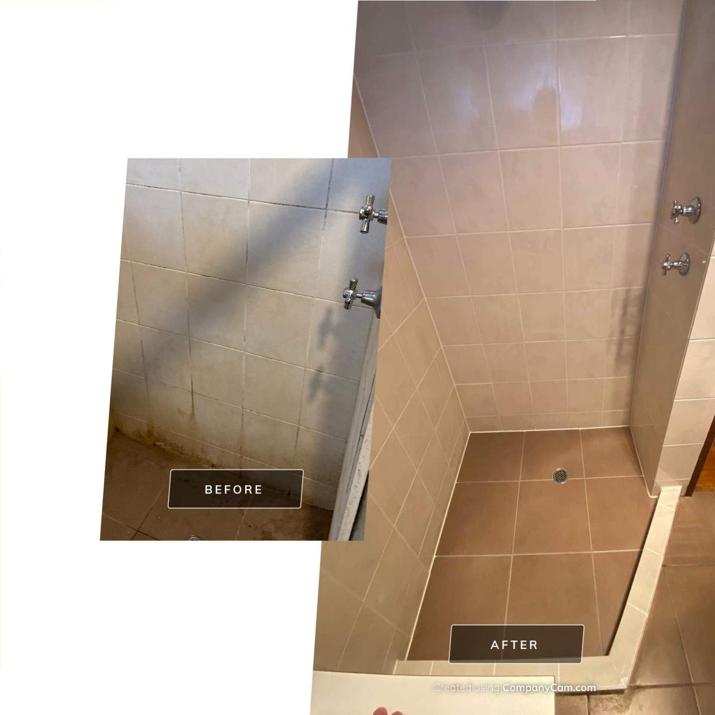 You won't believe this is the same shower by Re-seal Bathrooms