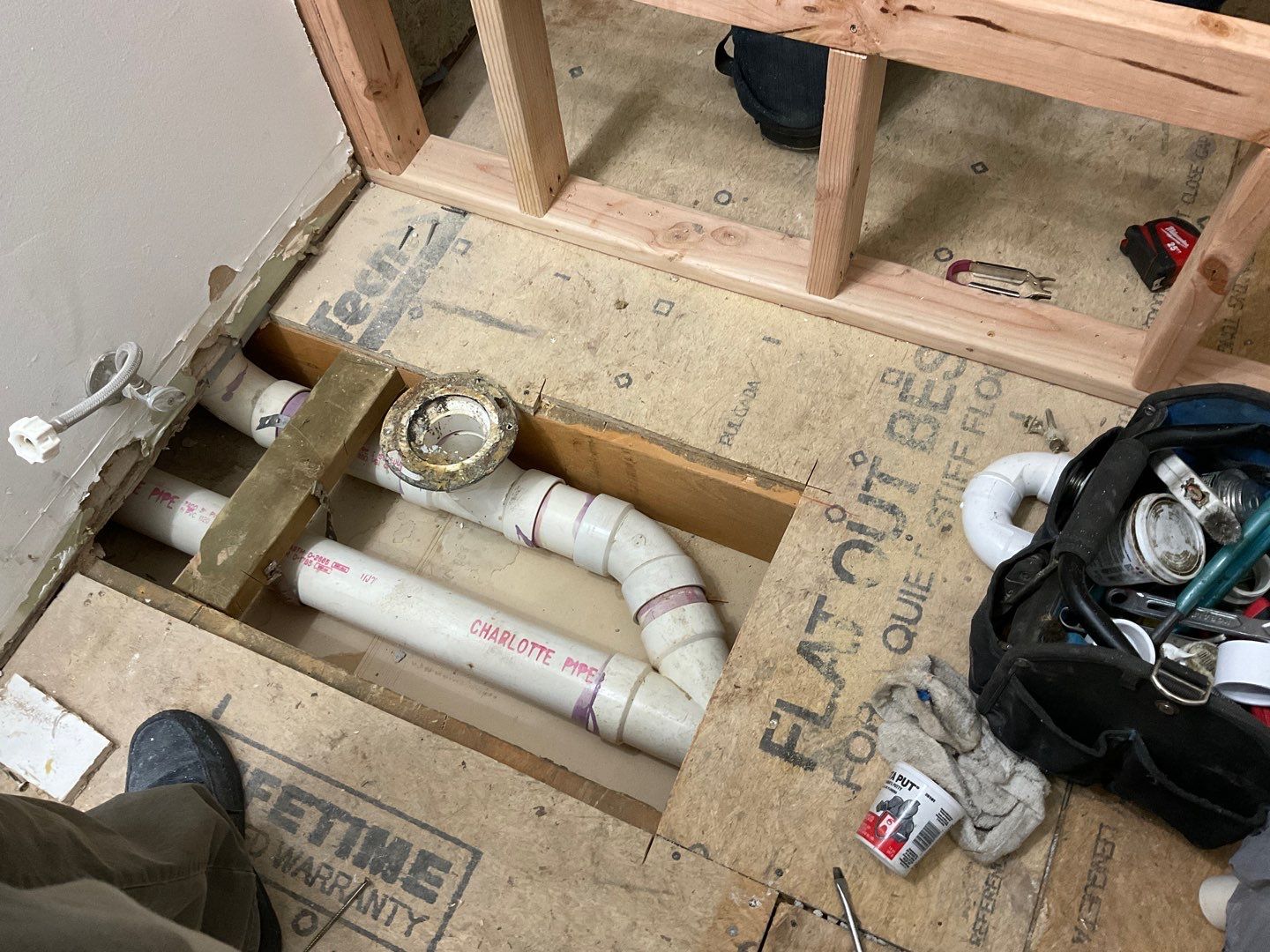 Bathroom Remodel using Two new bathroom design and new floors by Alpha Design Services