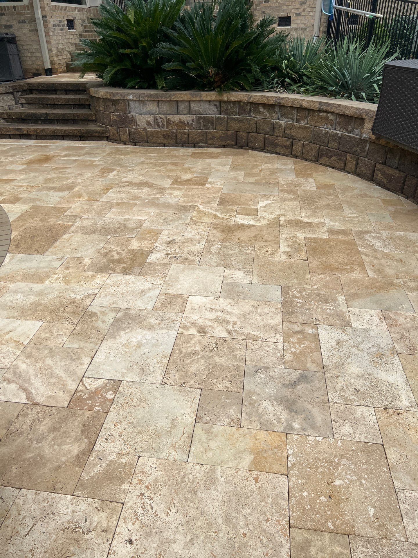 travertine  using Concrete Sealant by DuraSeal