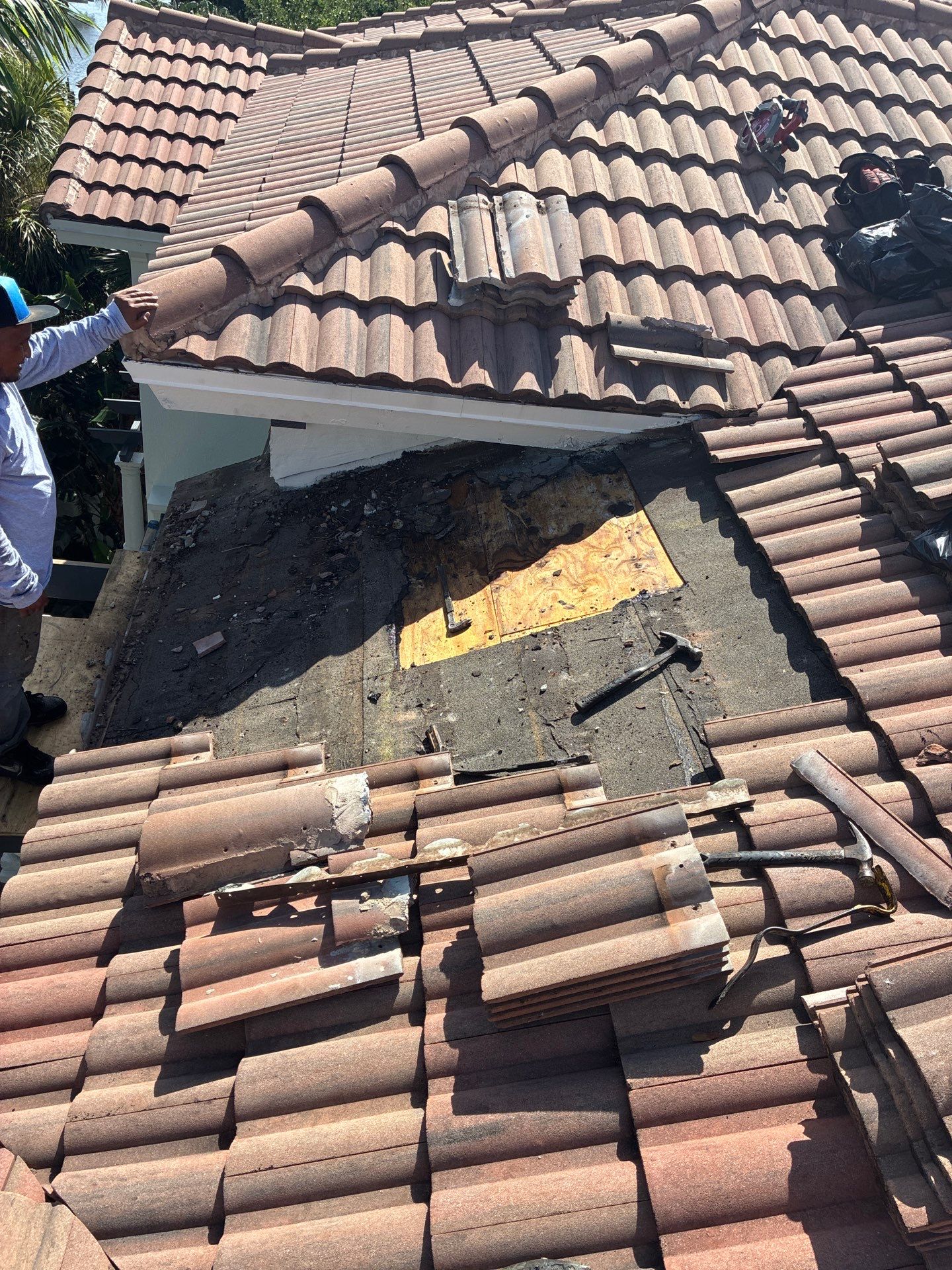 Tile Roof Repair and Structural Wood Replacement in Boynton Beach by Aastro Roofing