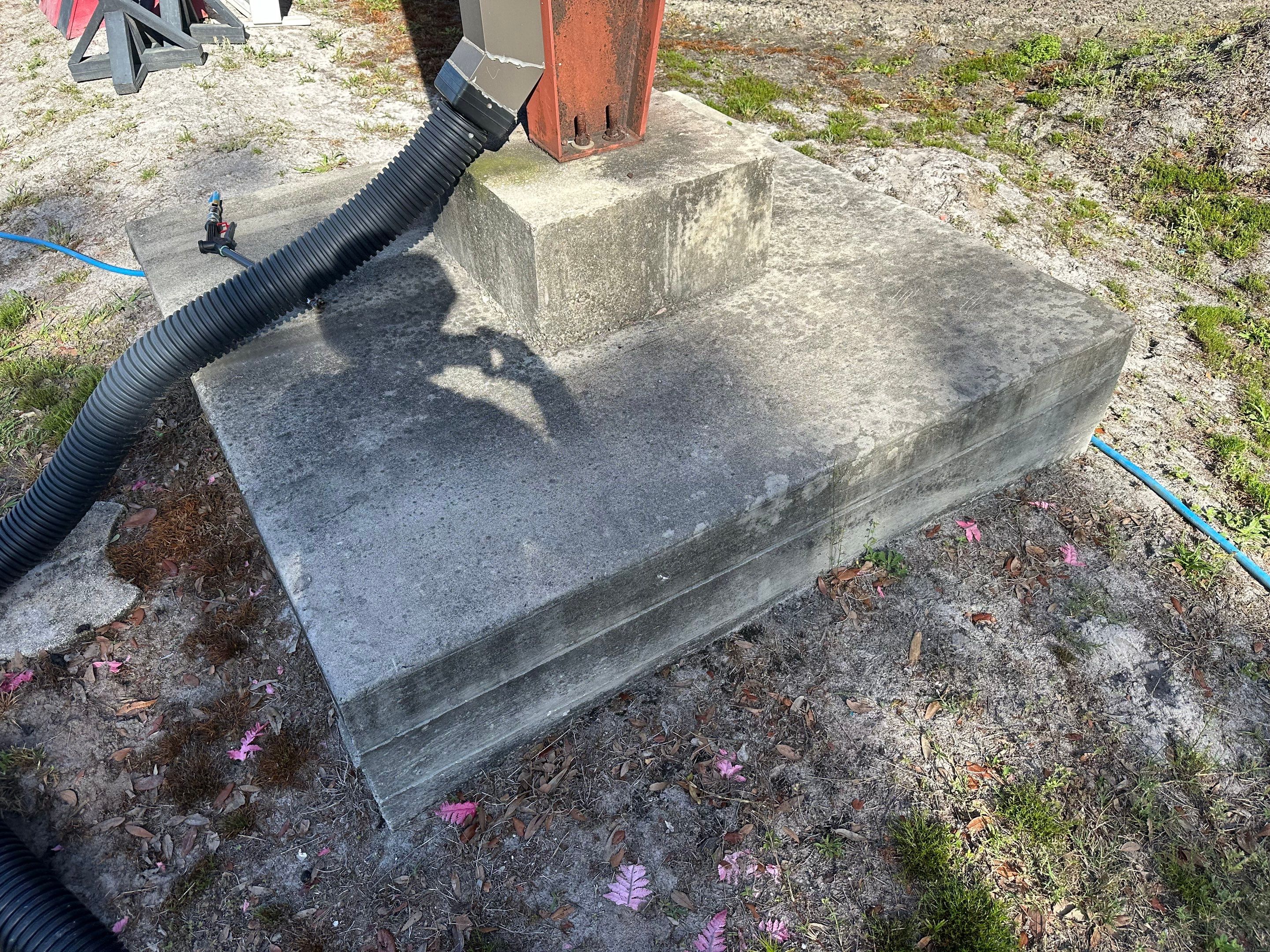 Vinyl Horse Fence & Concrete Pier Cleaning at Lesley Cox Equestrian, Parrish, FL | Sunshine AquaWash by Sunshine AquaWash