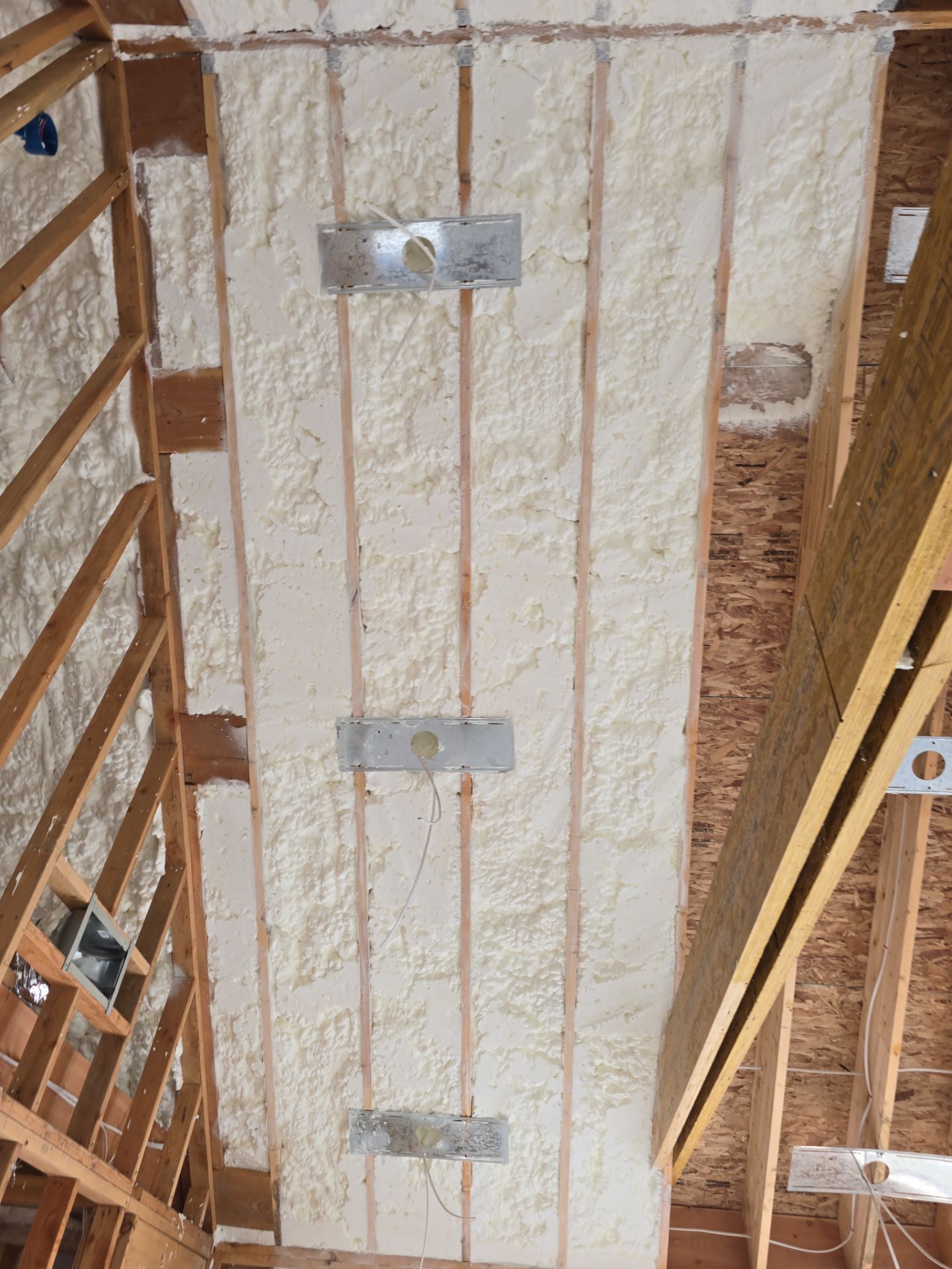 New Home Construction using open cell spray foam by NYS Foam & Energy
