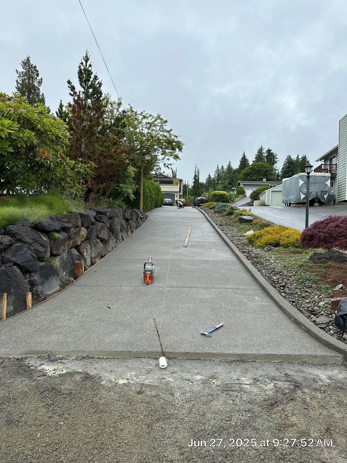 Concrete Driveway Makeover w/ Asphalt Patch | Everett  by Jireh Asphalt & Concrete Inc 