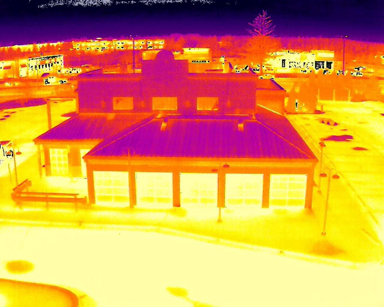Commercial Roofing Inspection using Thermal Imaging Drone  by Stendahl Services