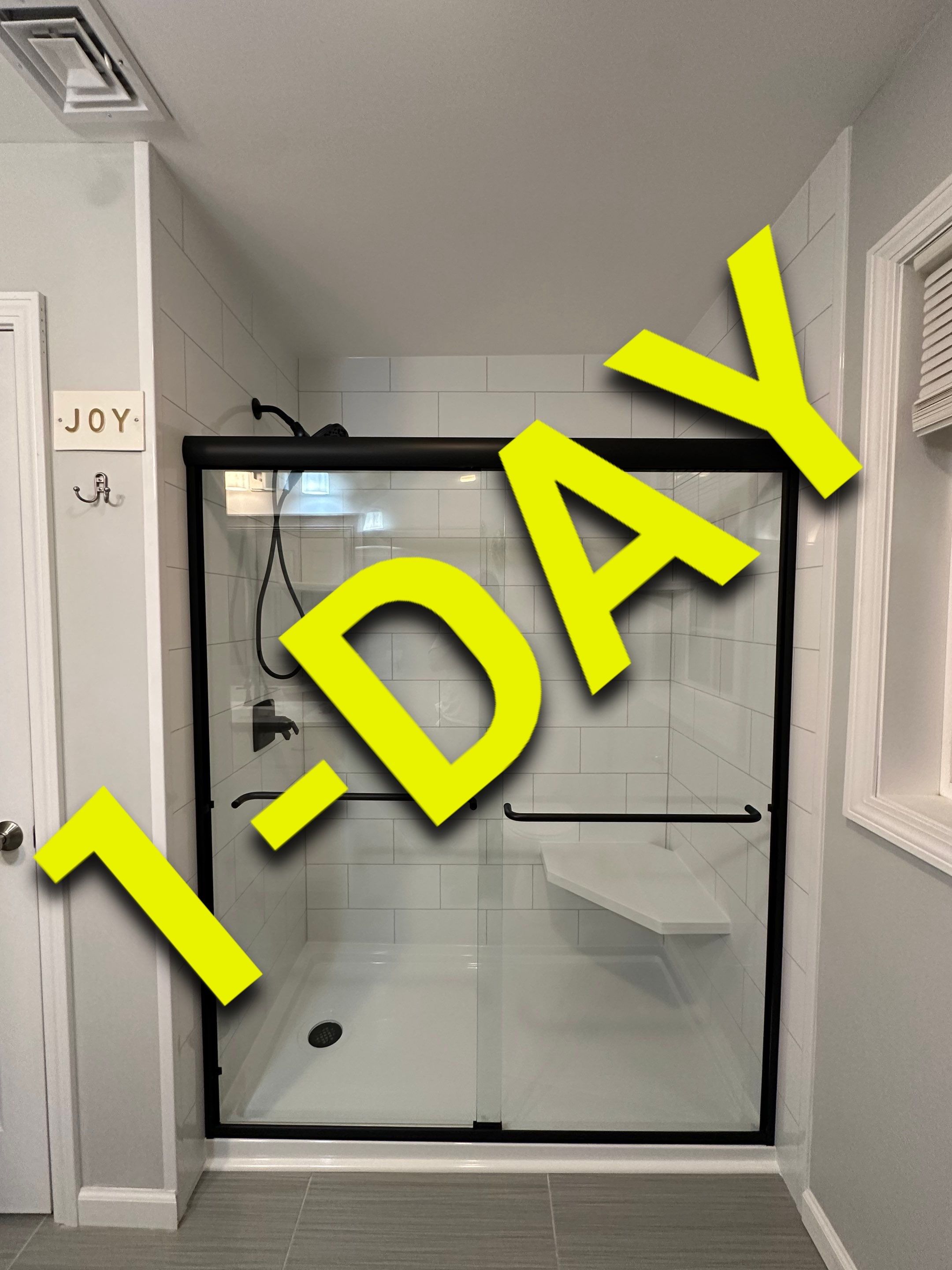 Tub to Walk-In Shower Installation in Grimswold, CT  by Yankee Home Improvement