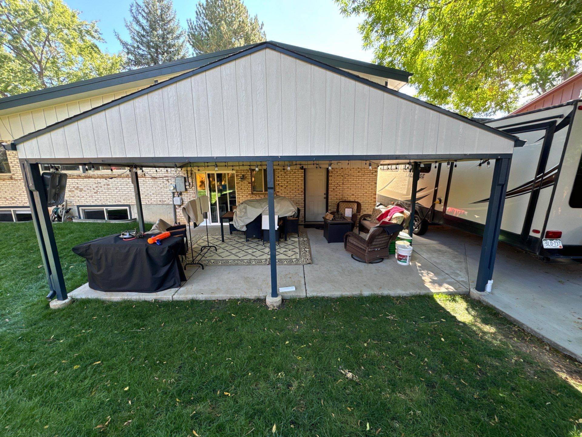 Motorized Screens using Progressive MagnaTrack Screens by Outdoor Solutions Colorado