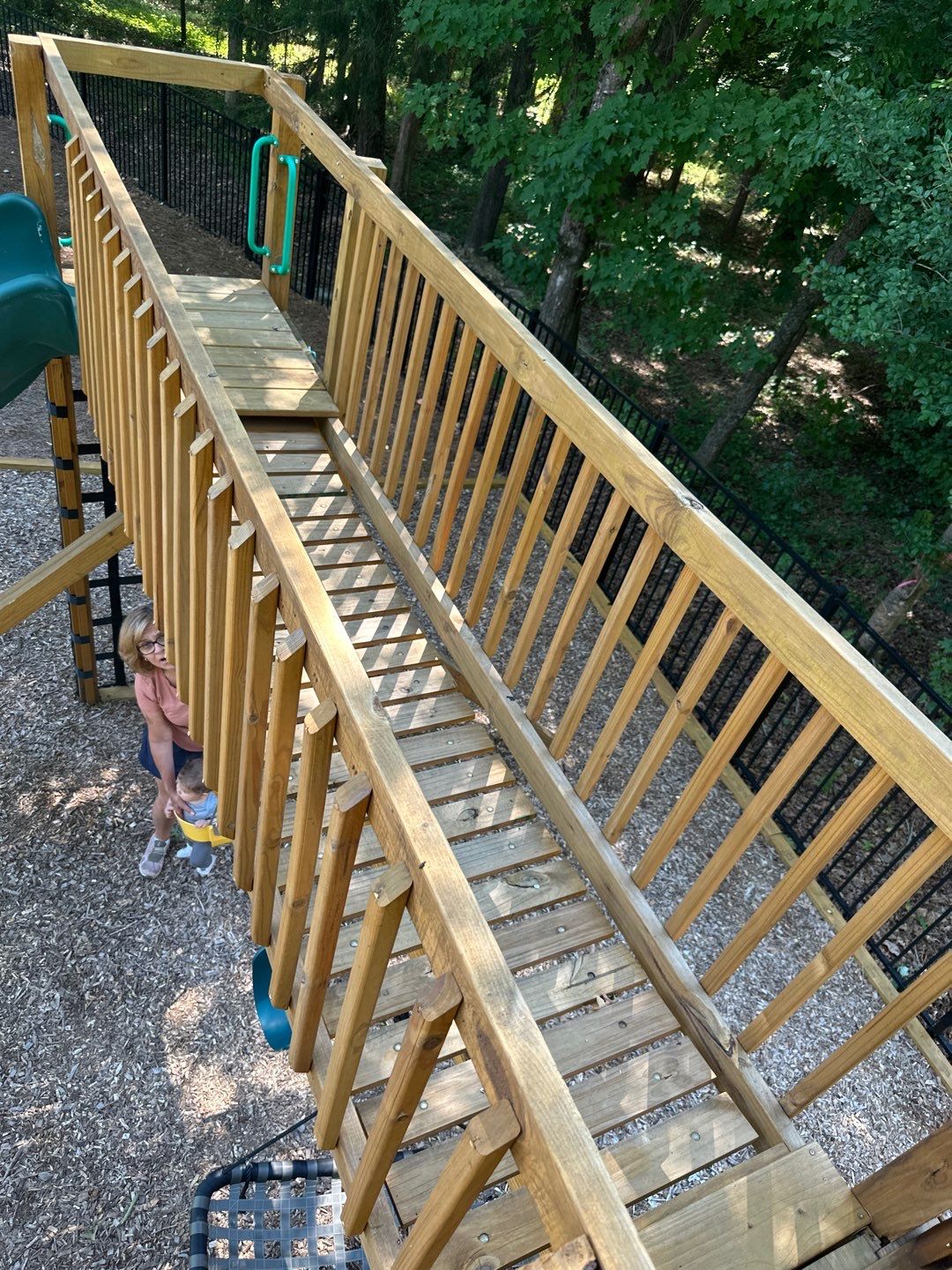 Concrete Driveway, Wood Playset using Wood Sealant and Concrete Sealant by DuraSeal
