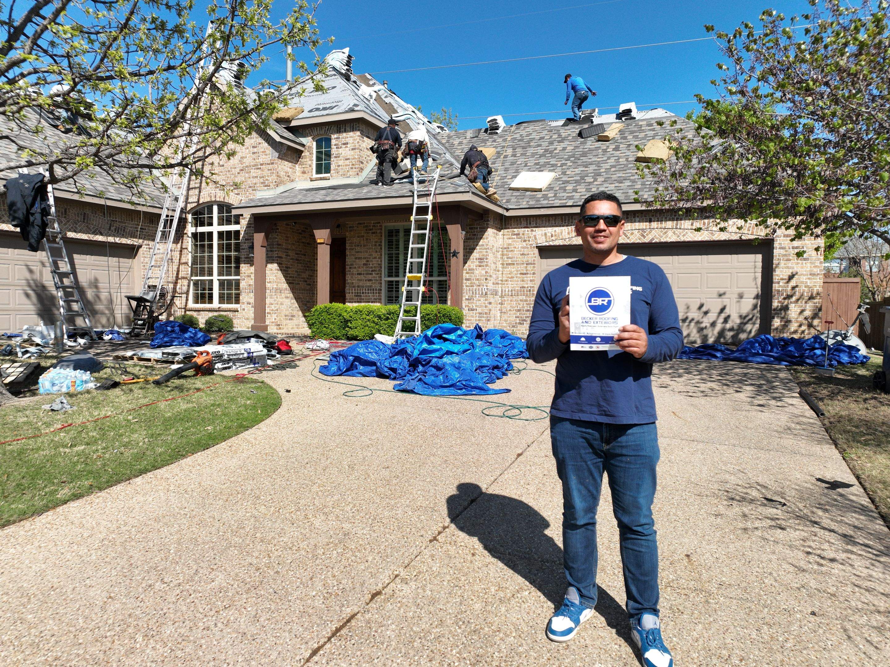Residential Roofing Installation using Iko Dynasty by Becker Roofing and Exteriors