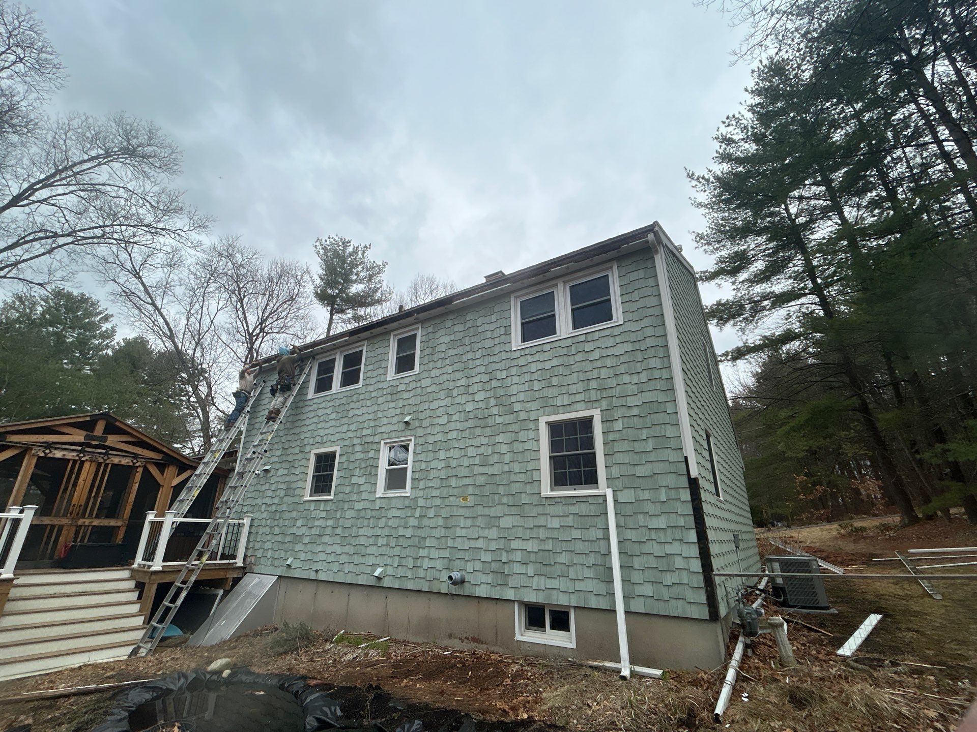 PVC Fascia & Corner Board Replacement — Billerica, MA by Mighty Dog Roofing of Greater Middlesex County