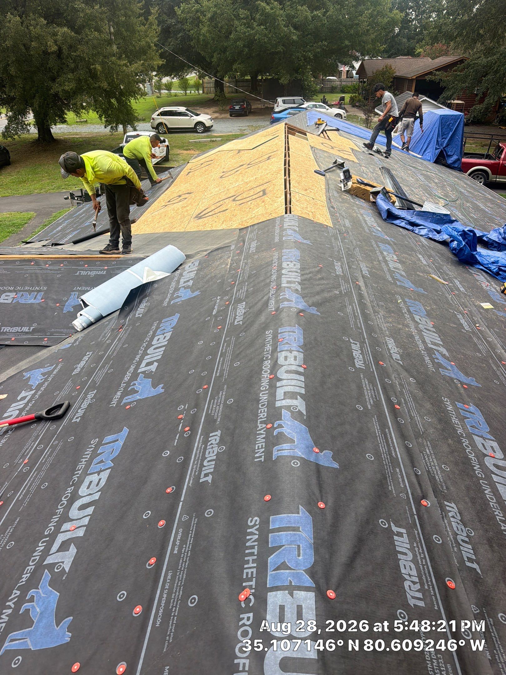 Roof replacement, interior and gutter repair by hail and wind damage by Just Brilliant Restoration JBR