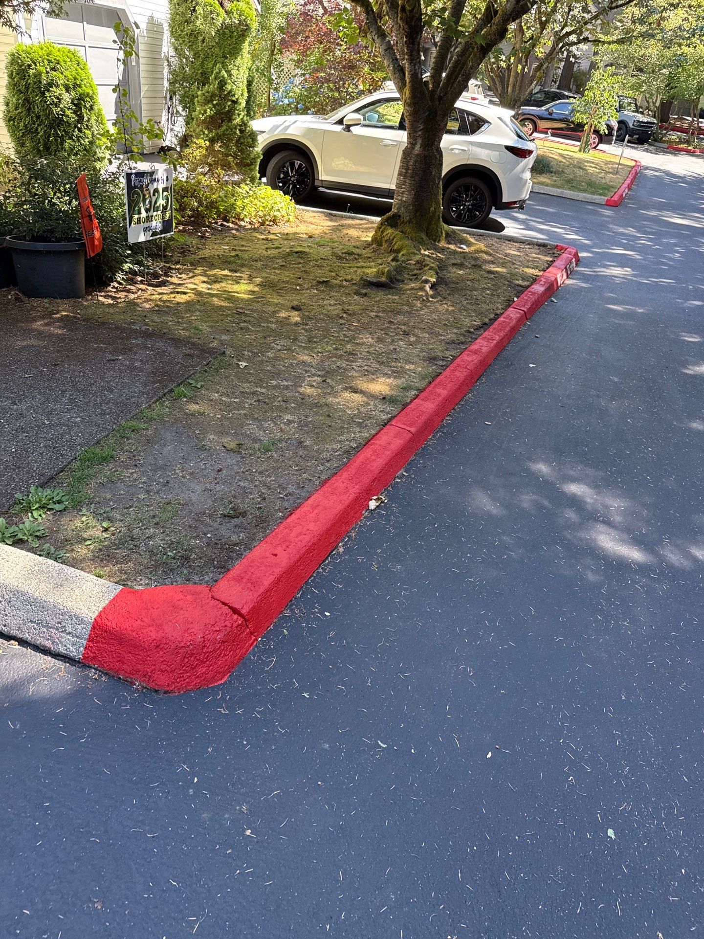 Curb Repaint | Seattle  by Jireh Asphalt & Concrete Inc 