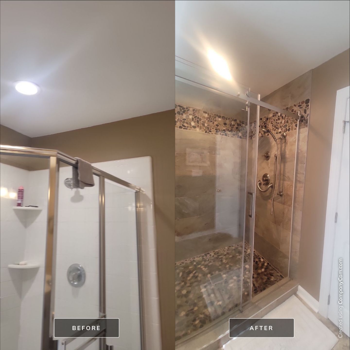 Holly Springs Stunning Shower Remodel by Elite Remodeling and Design LLC