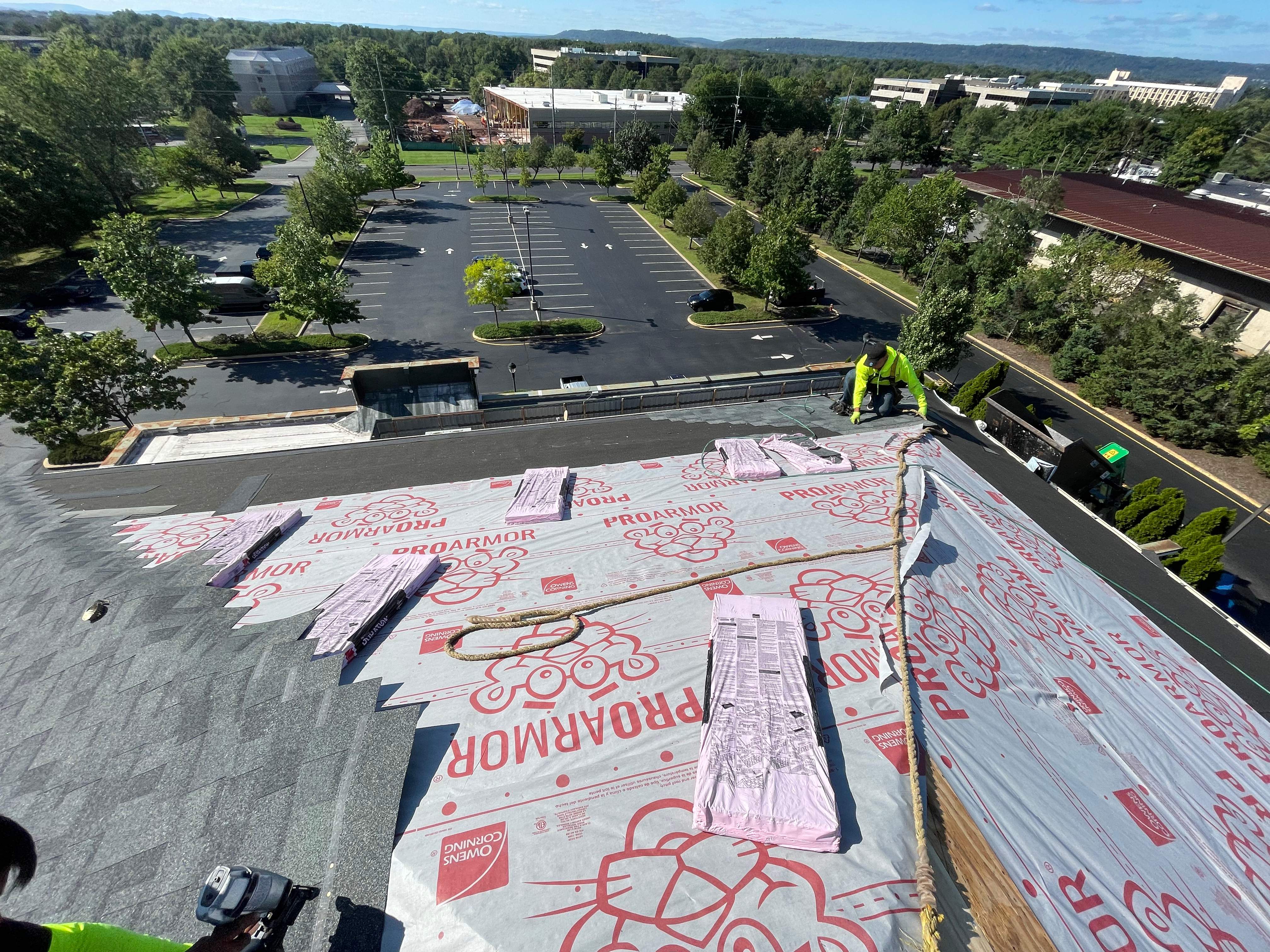 Commercial Roofing Installation using Owens Corning Duration by All Site Roofing
