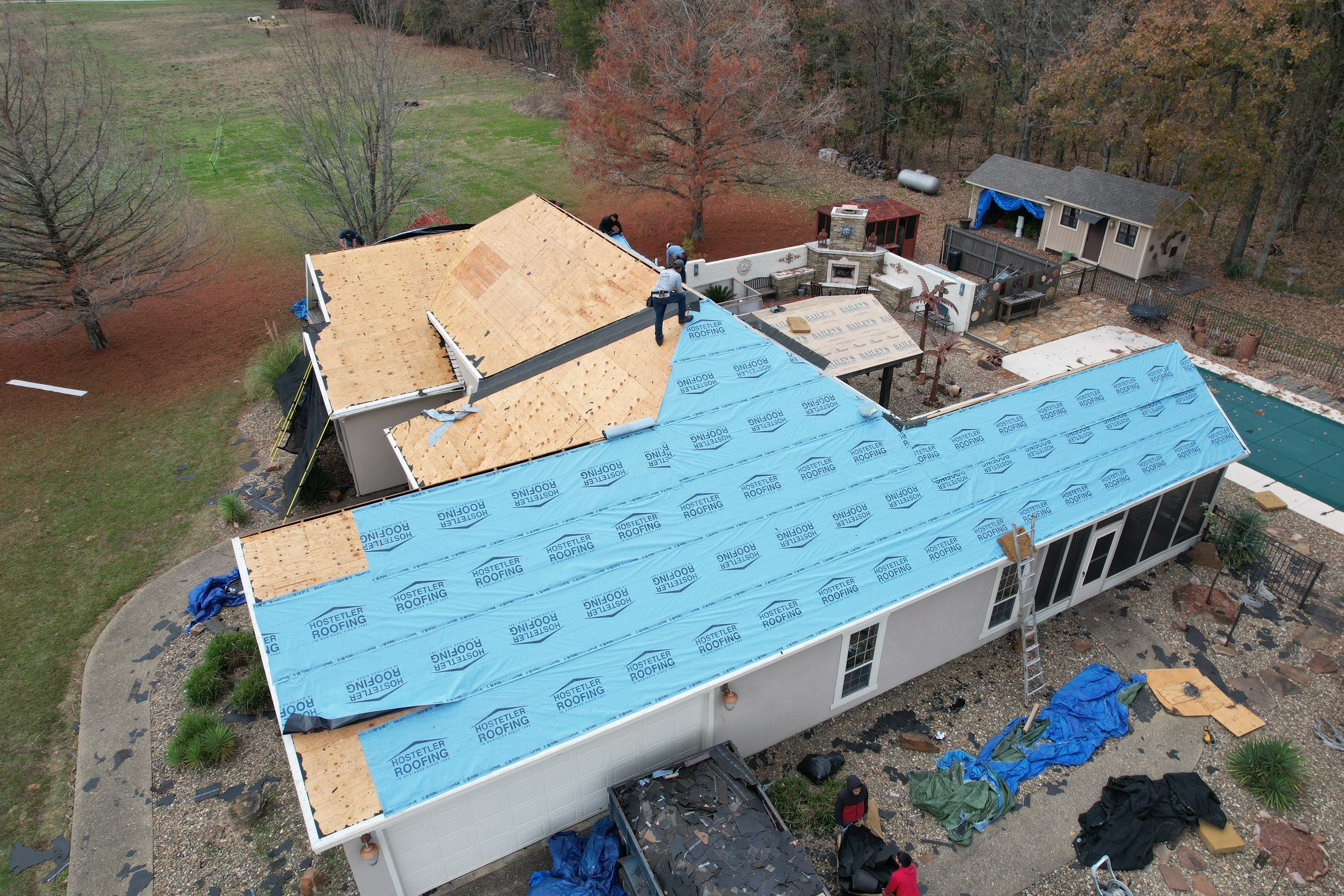 Residential Roofing Repair using Malarkey Vista: Weathered Wood  by Hostetler Roofing