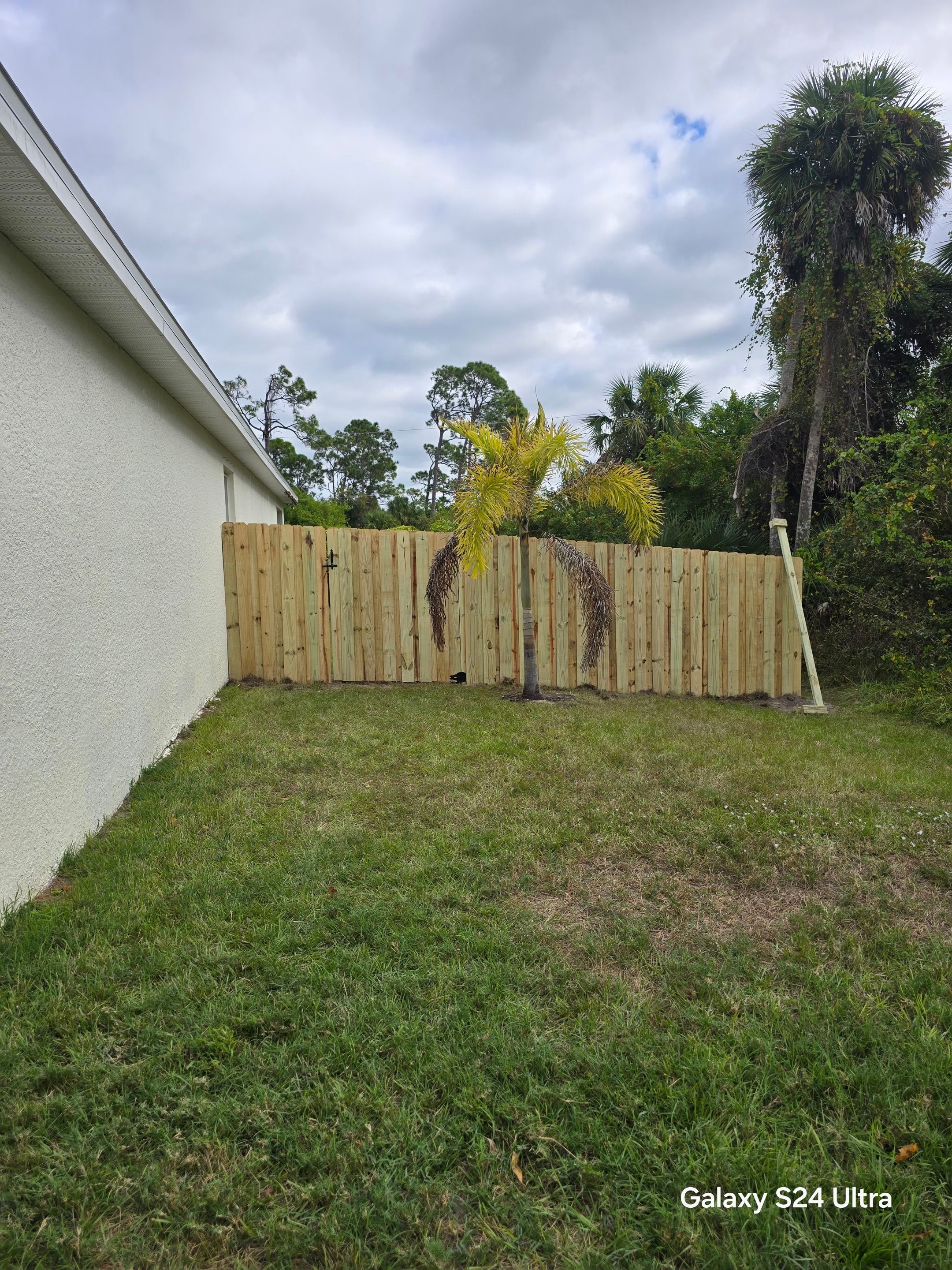 Wood Fence Install in North Port by True Fence LLC