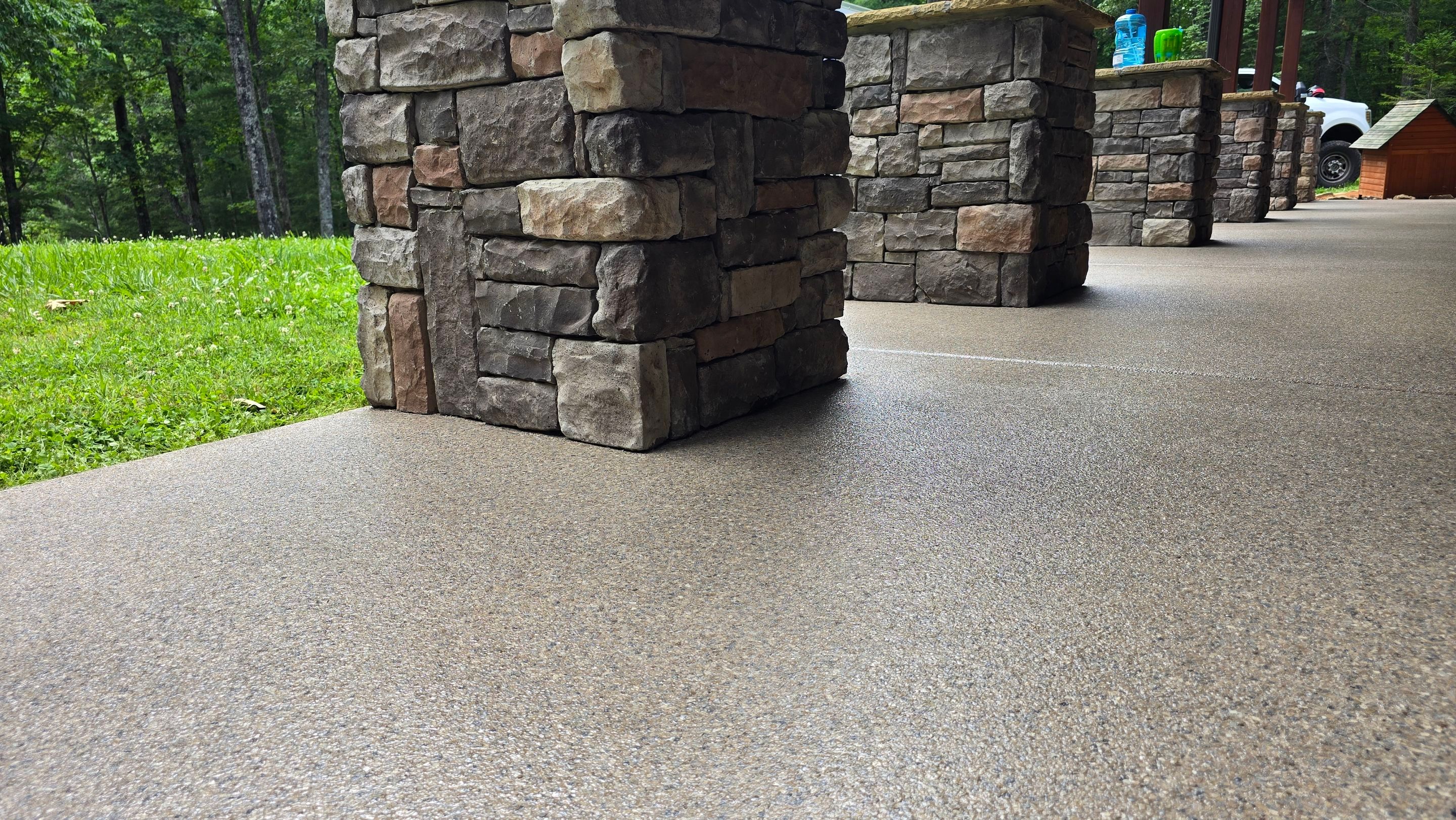 Patio using Obsidian by Elite Floor Solutions