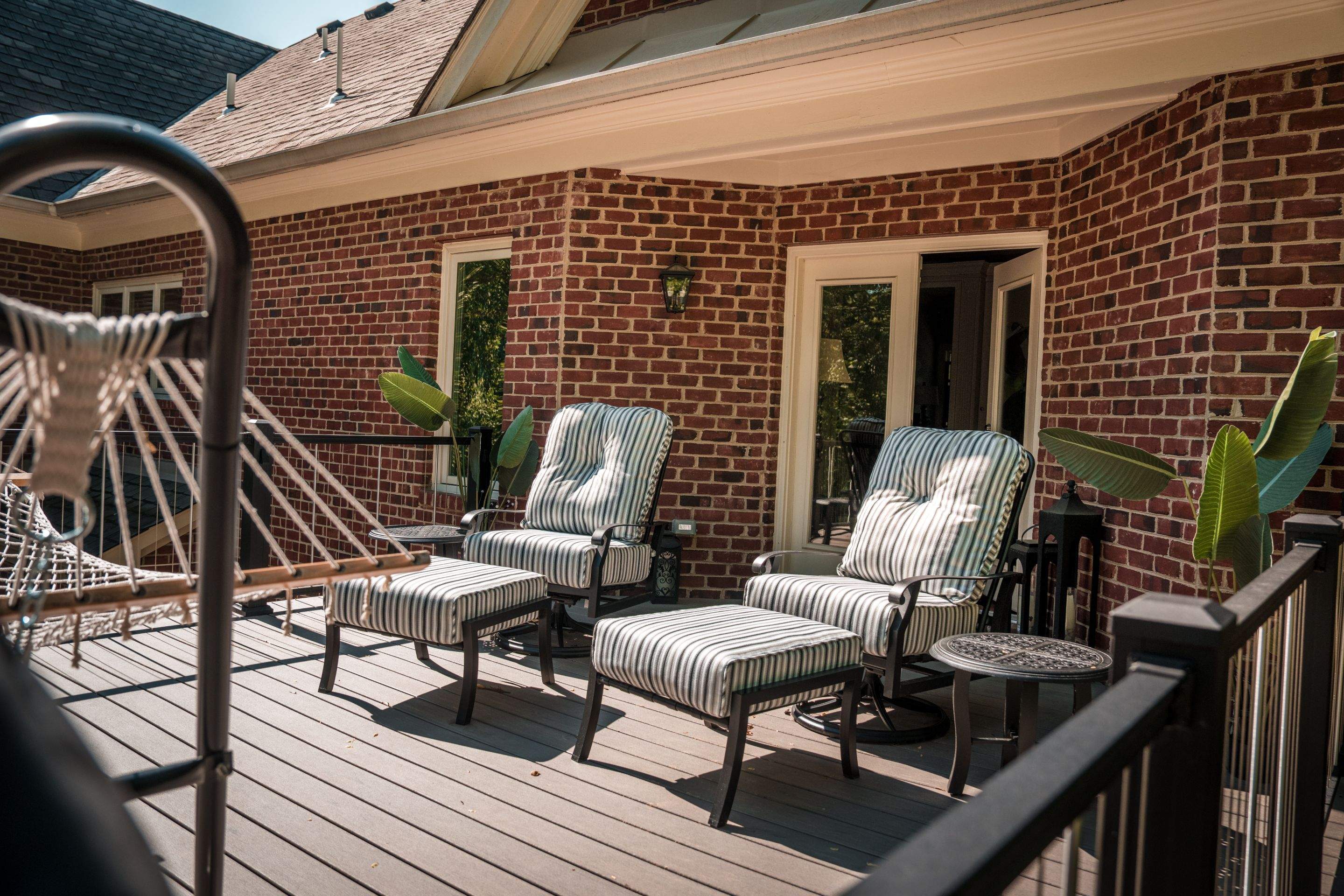 Custom Multi-Level Deck, Outdoor Kitchen & Pool Patio in McLean, VA by Sunburst Construction Inc