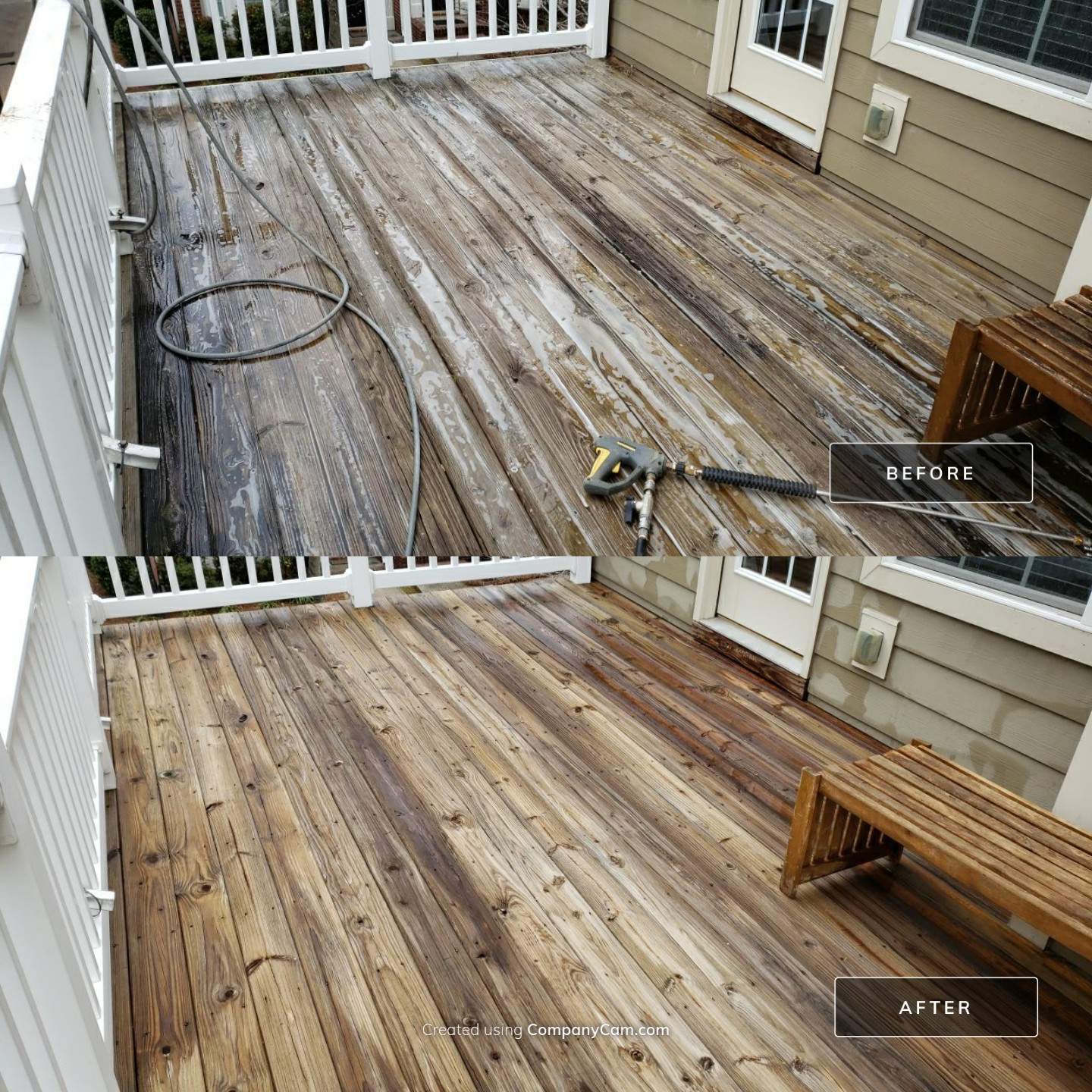 House Wash using cleaner by Power Wash Masters LLC