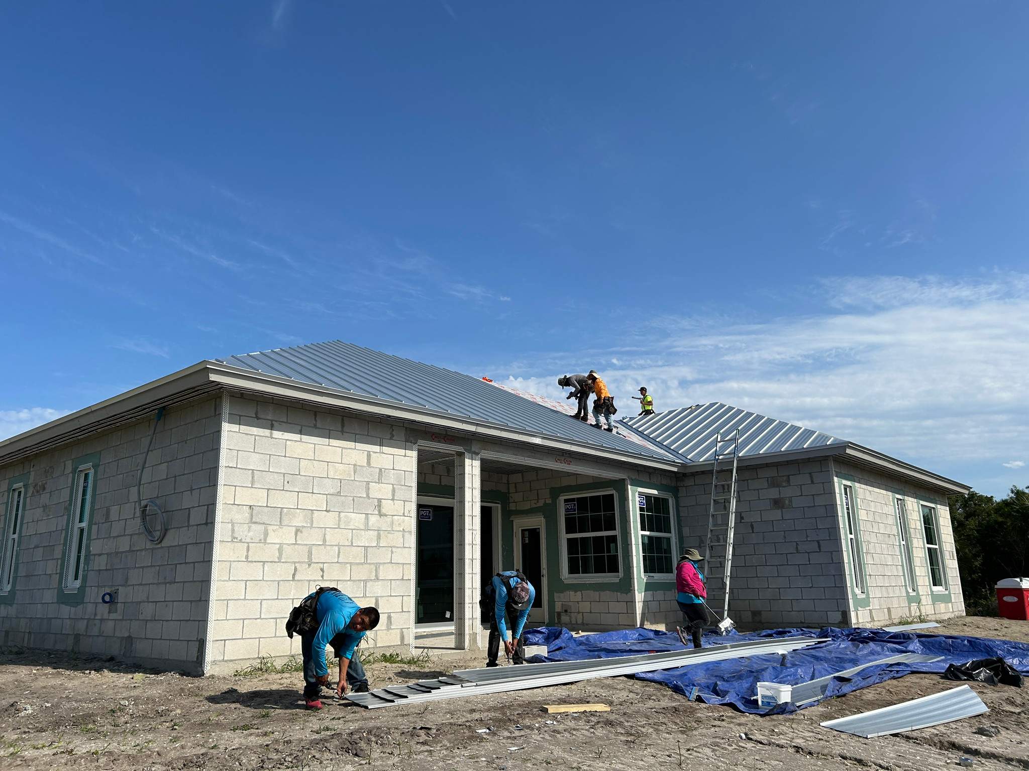24ga 1" Nail-Strip Mill Finish by Total Roofing System The Metal Roof Experts