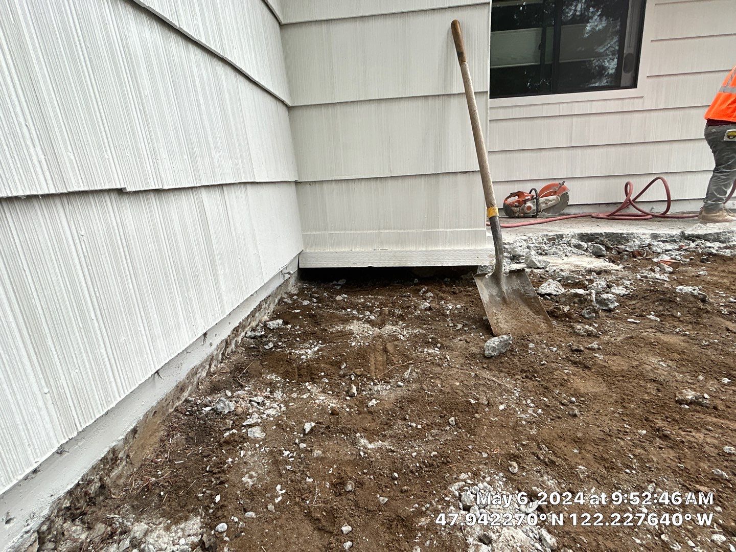 John | Concrete Backyard Walkway by Jireh Asphalt & Concrete Inc 