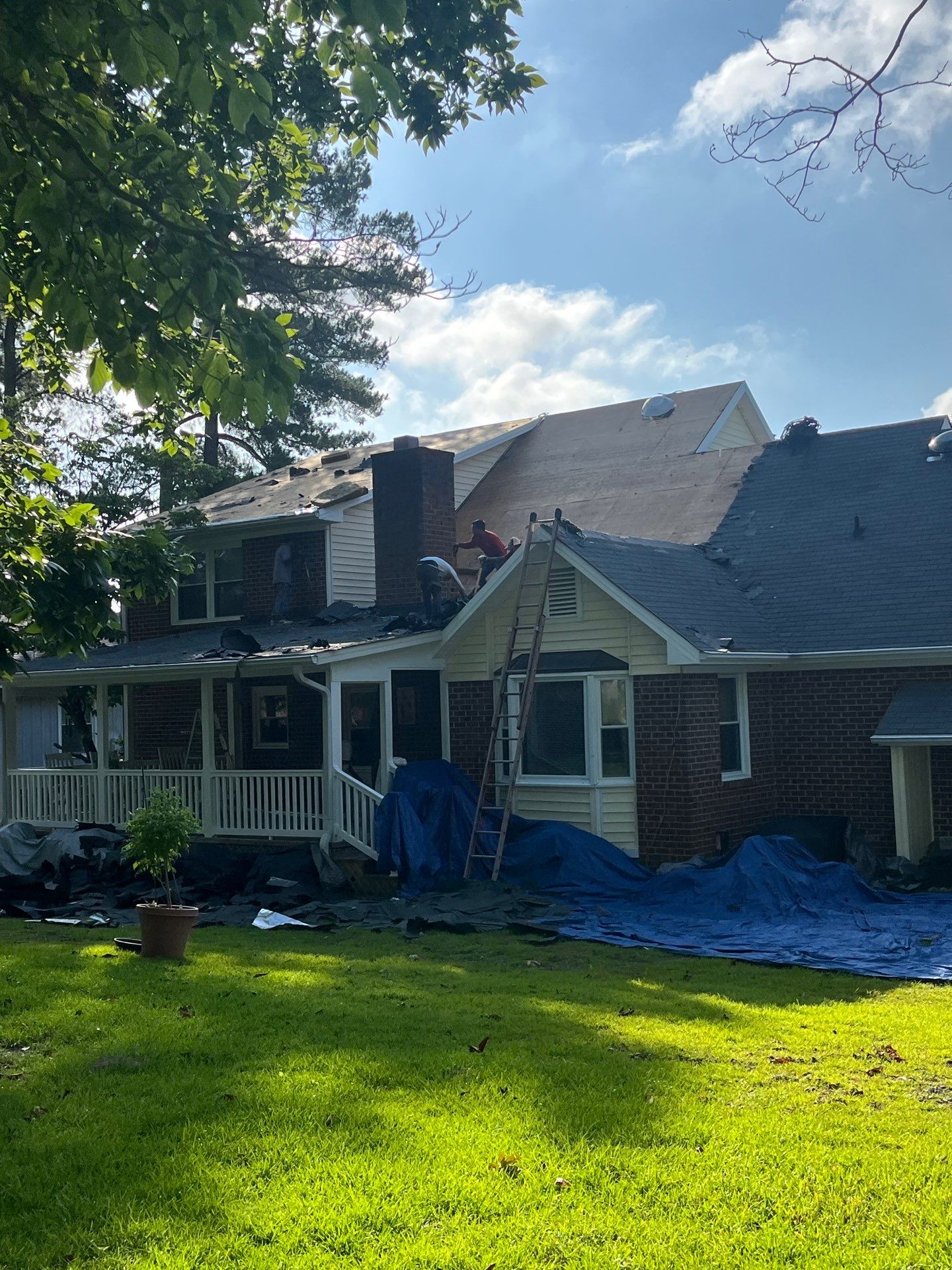 Roof and Porch Repair by Karcher Roofing