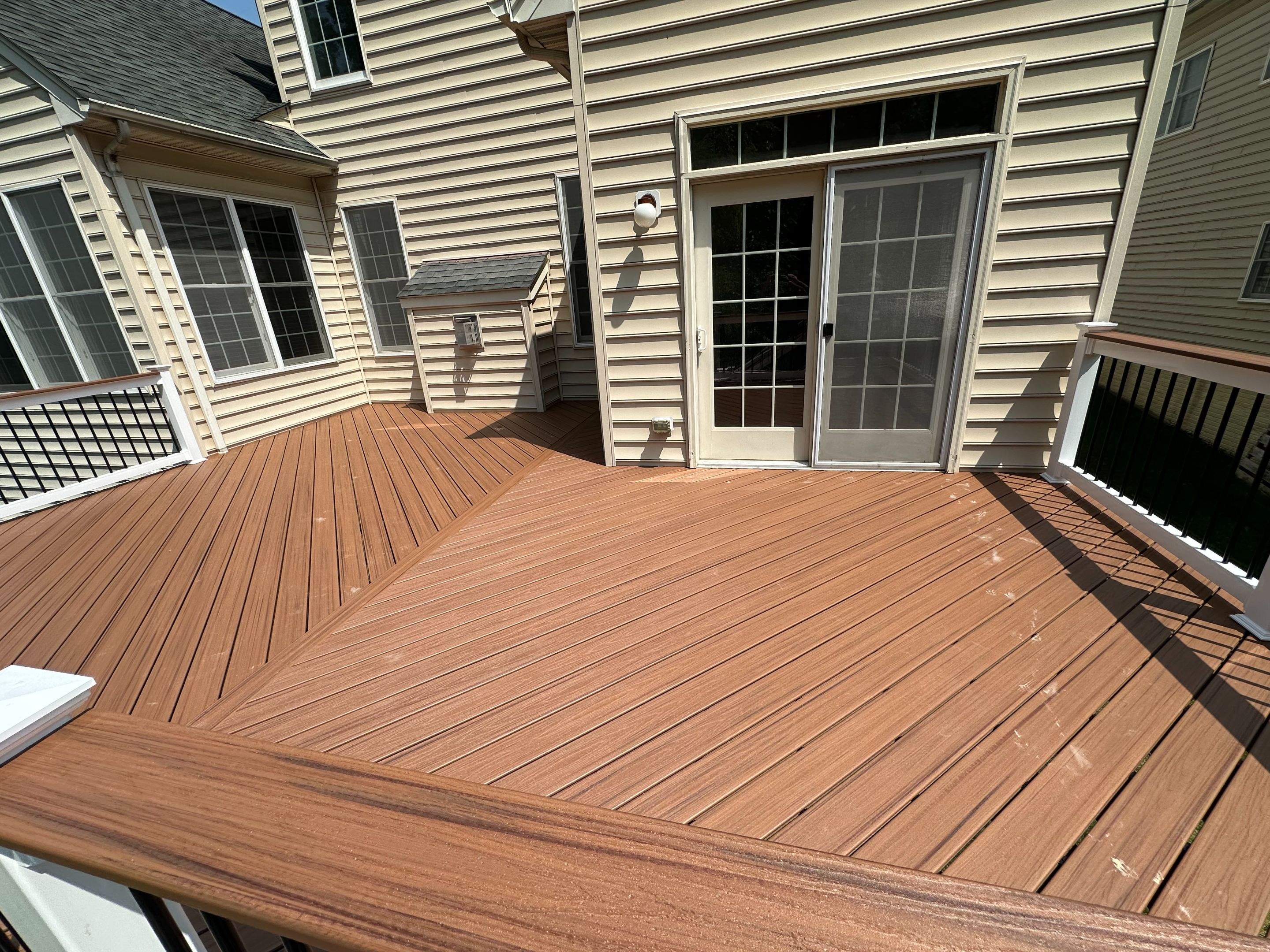 New Trex Composite Deck in South Riding, VA by Sunburst Construction Inc