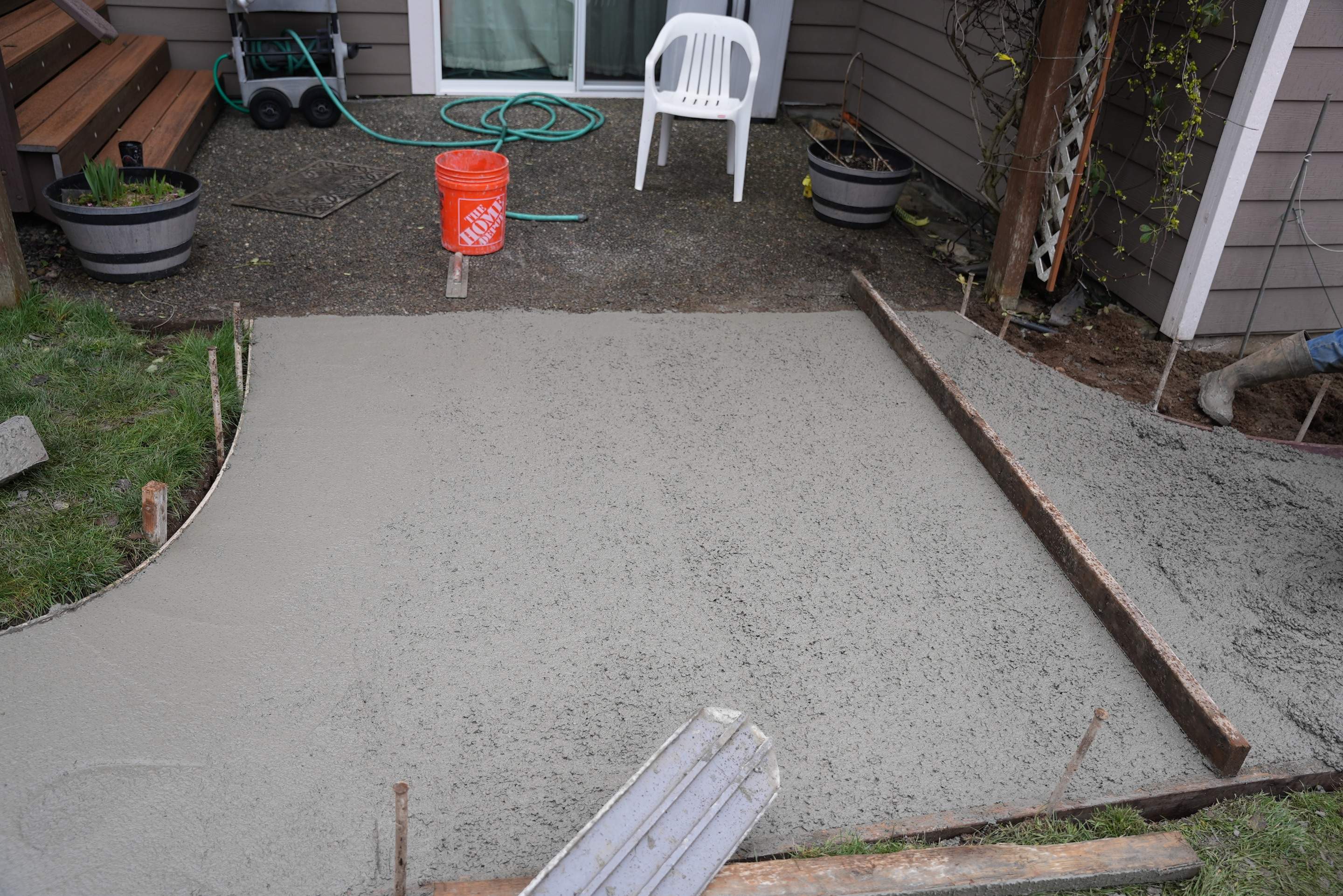 Wayne | Concrete patio & Walkway by Jireh Asphalt & Concrete Inc 