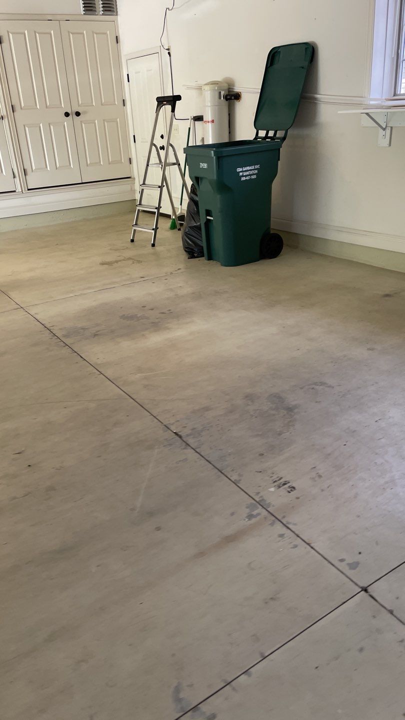 Garage Transformation using Driftwood Colorway by Croc Coatings, LLC