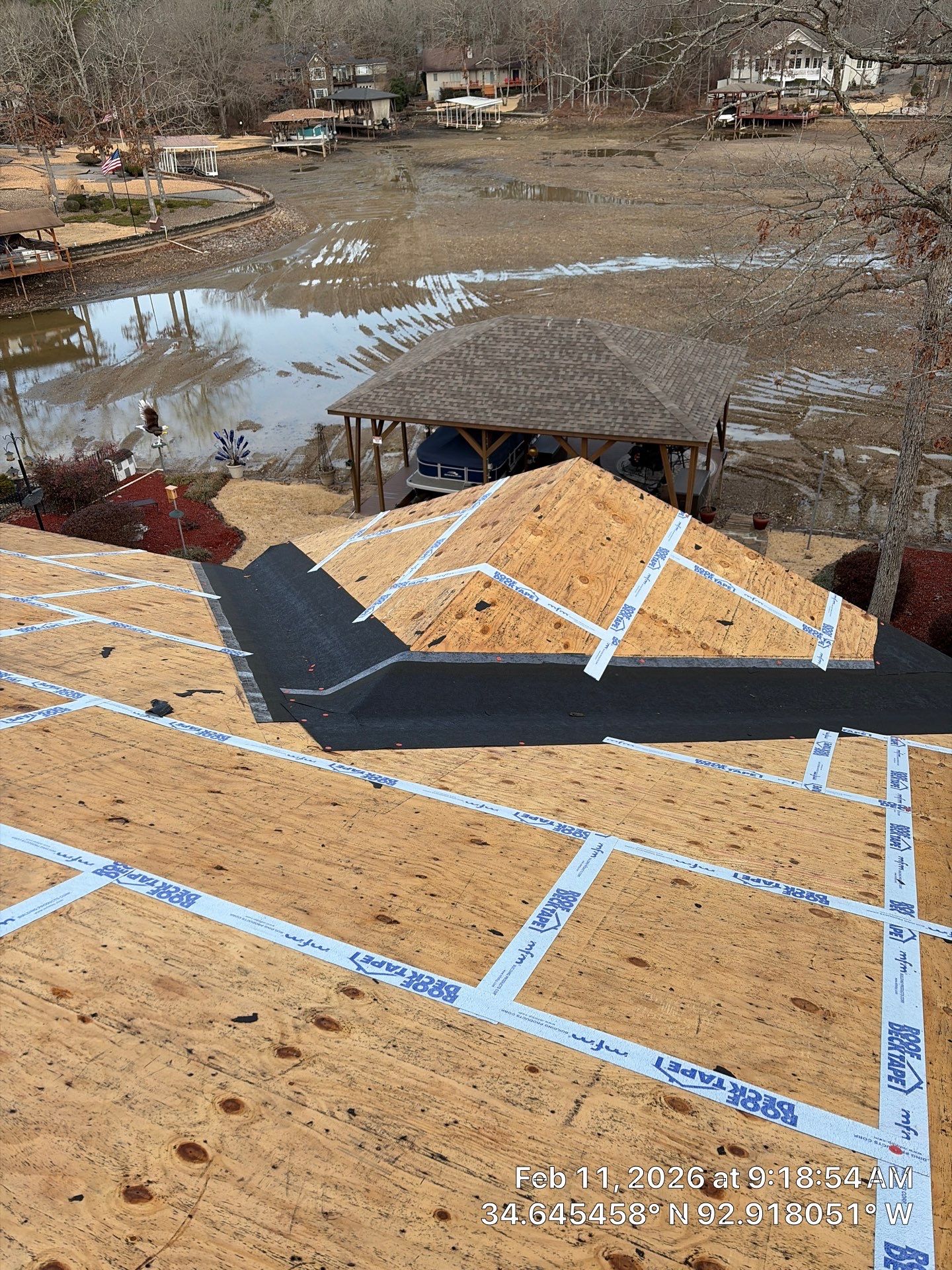 GAF Timberline HDZ Shingle Roof Installation in Hot Springs Village by Temple Roofing and Exteriors