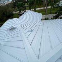 24ga 1.5" Mechanical Seam Regal White  by Total Roofing System The Metal Roof Experts