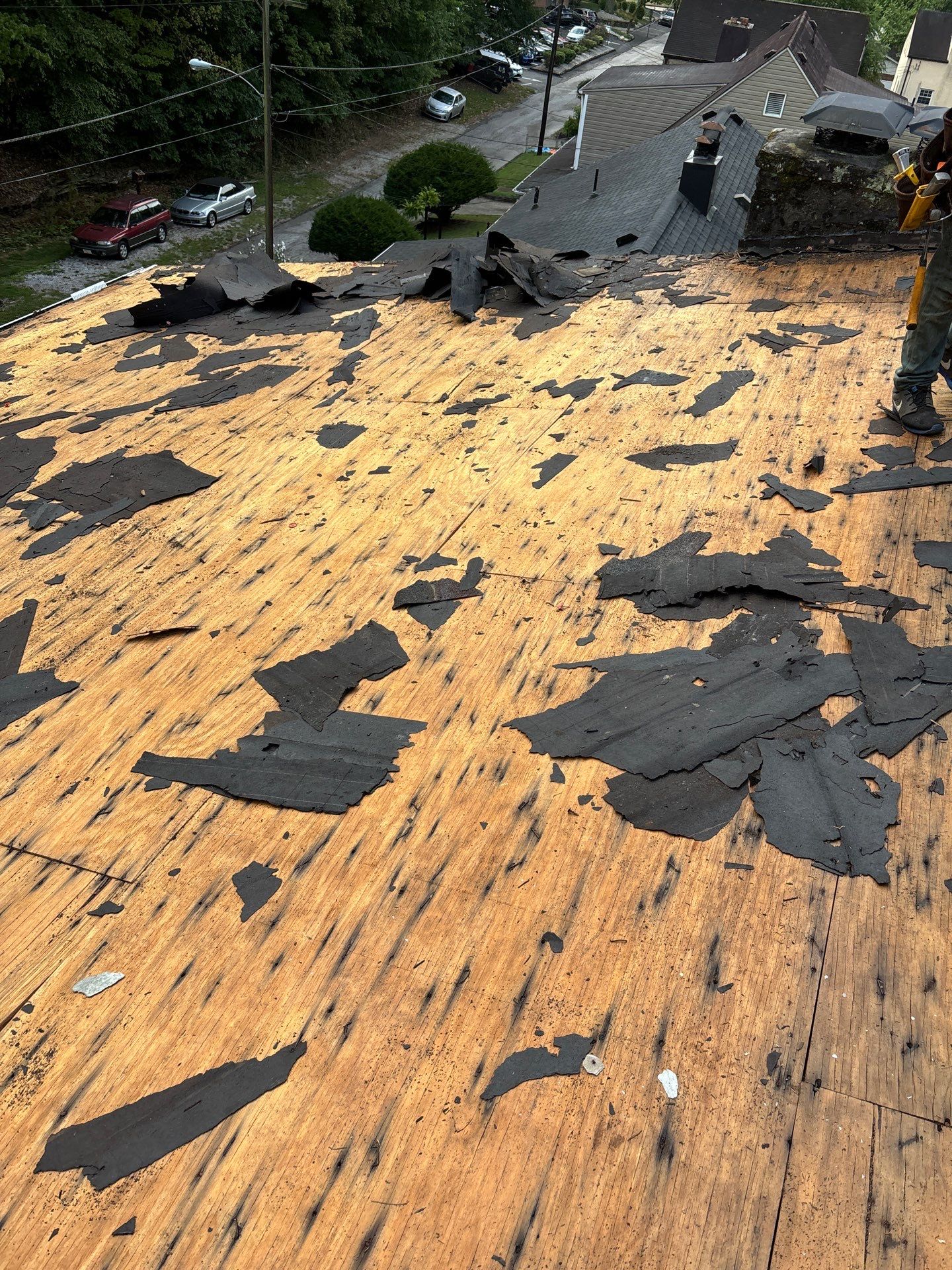 Residential Roofing Installation using GAF Timberline HDZ Fox Hollow Grey by Rainstoppers Roofing