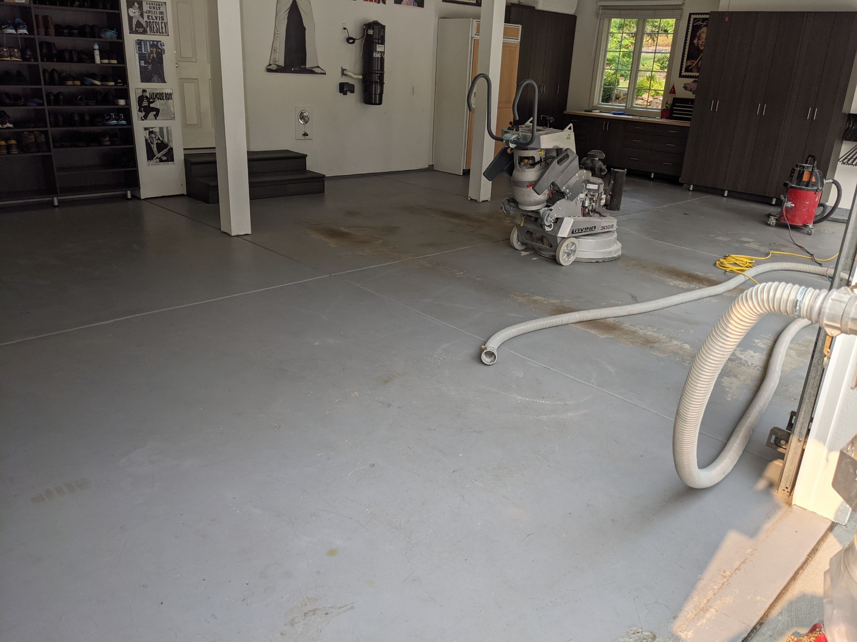 Garage Transformation using Slate Stone by Croc Coatings, LLC
