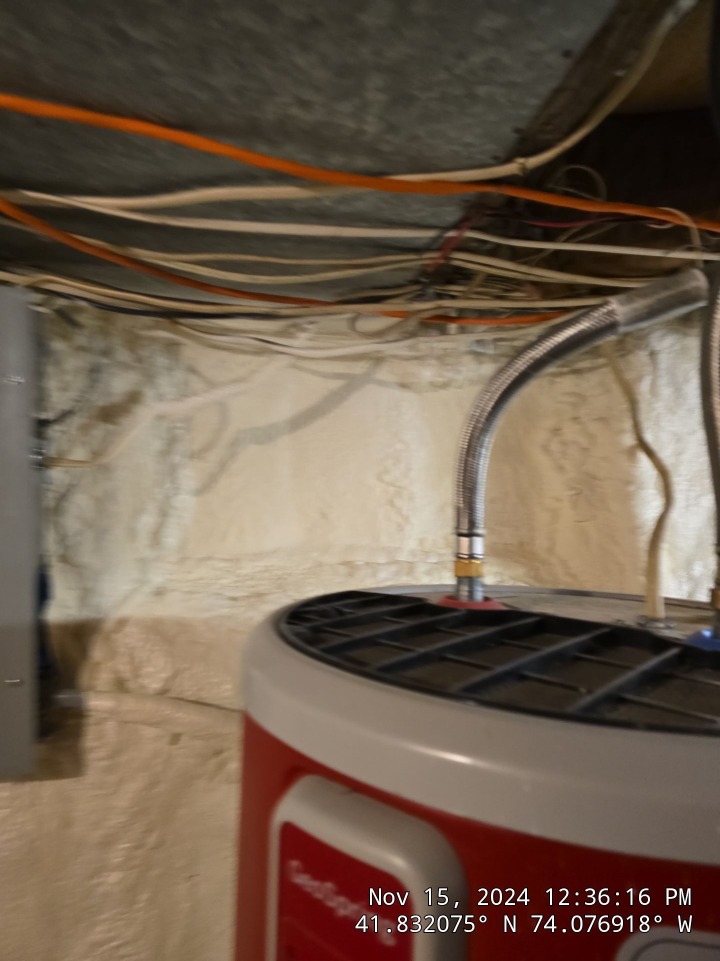 Basement Exterior Walls using Closed Cell Spray Foam by NYS Foam & Energy