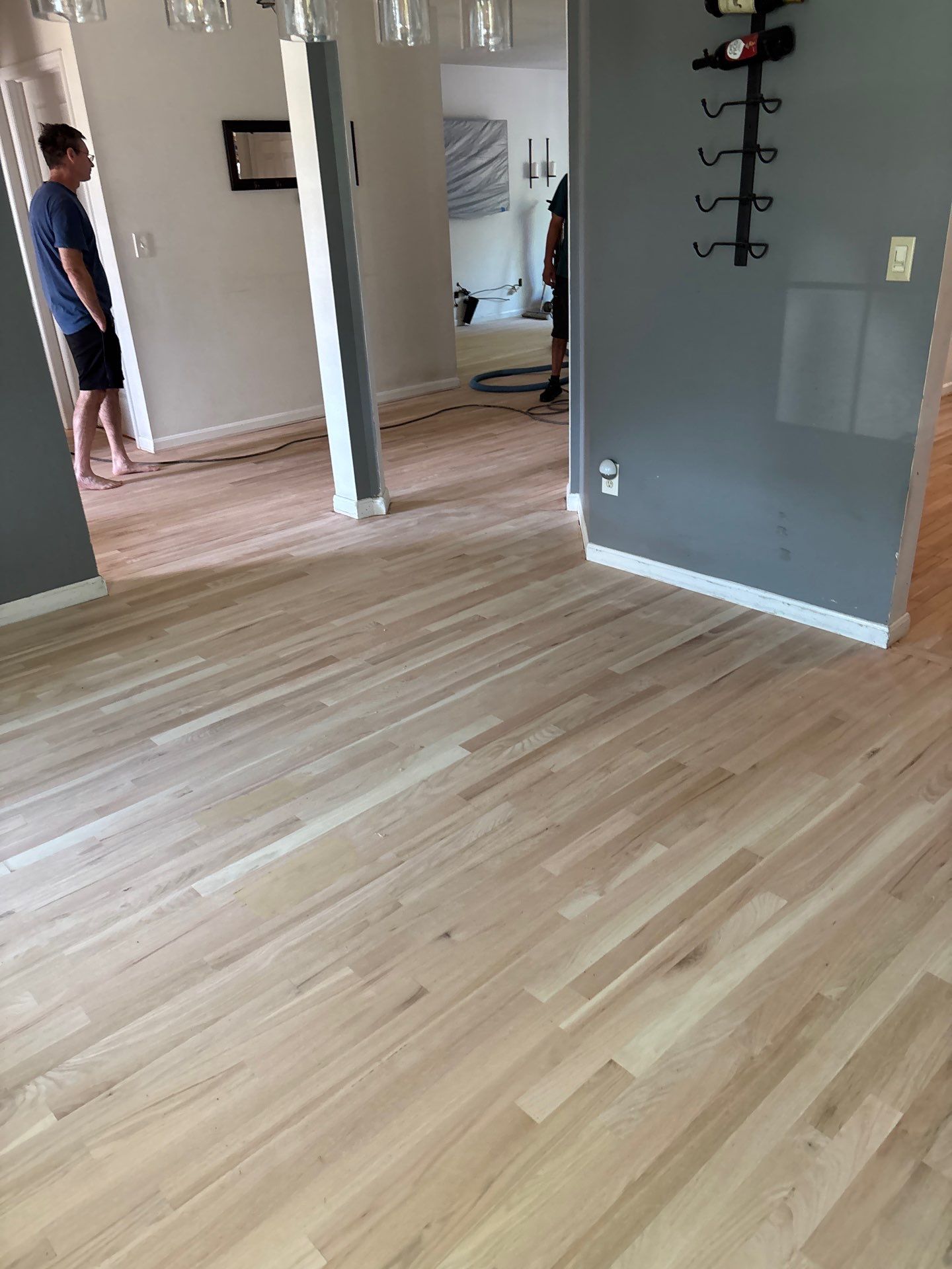 Natural Oak Hardwood Installation and Refinishing in Florence, Kentucky by Footprints Floors Kentucky