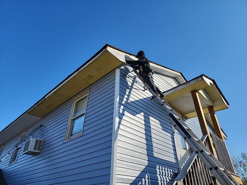 Interior and exterior renovation using Royal Building Products  by Indigo State Roofing