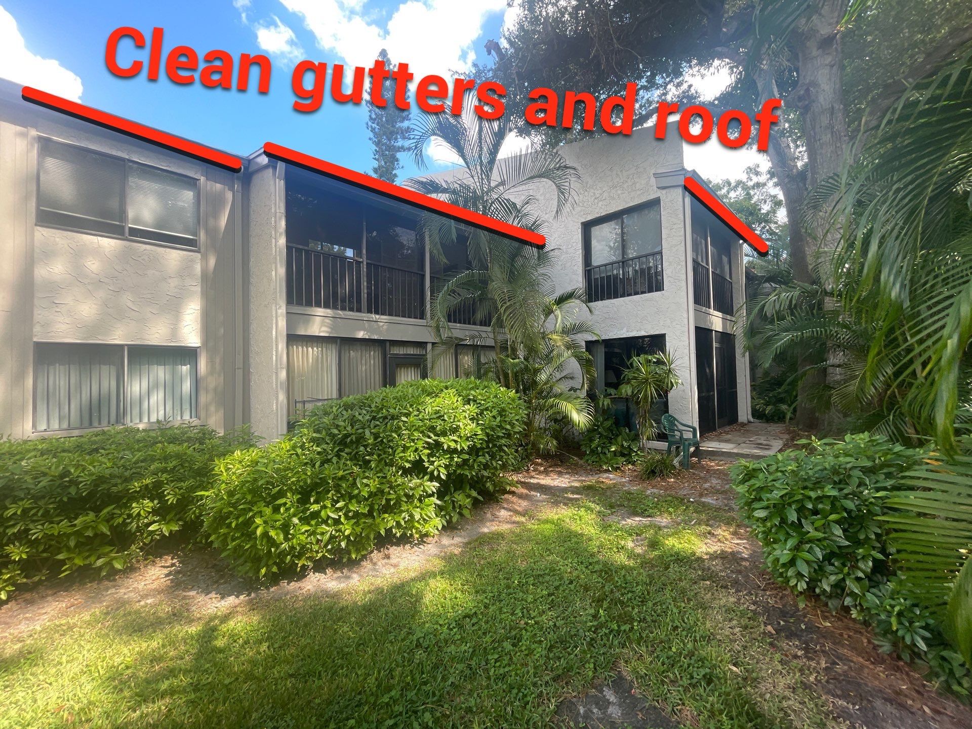 Clean Gutters and Roof in Sarasota FL by Gutter Professors