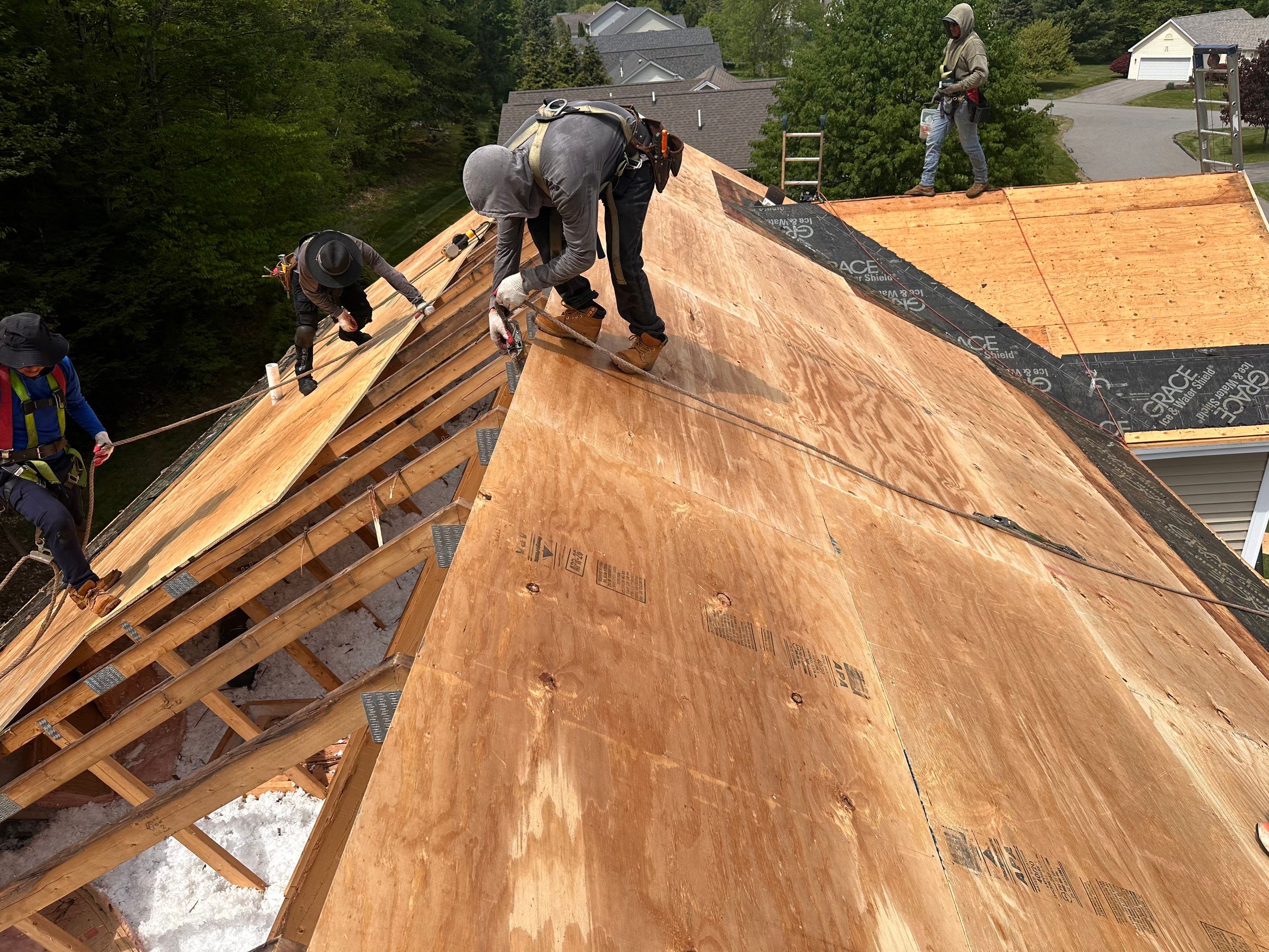 Owens Corning Shingle Roof Replacement and Decking in Keene, NH by Tall pine roofing