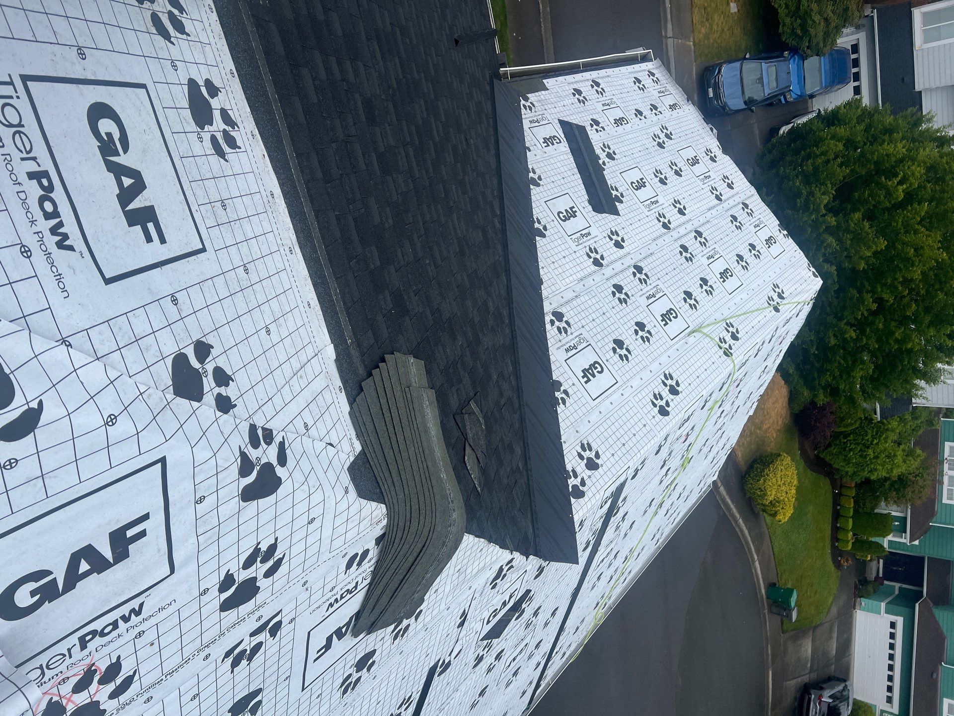 Residential Roofing Installation using GAF UHDZ Shingles by Roofing Formula LLC