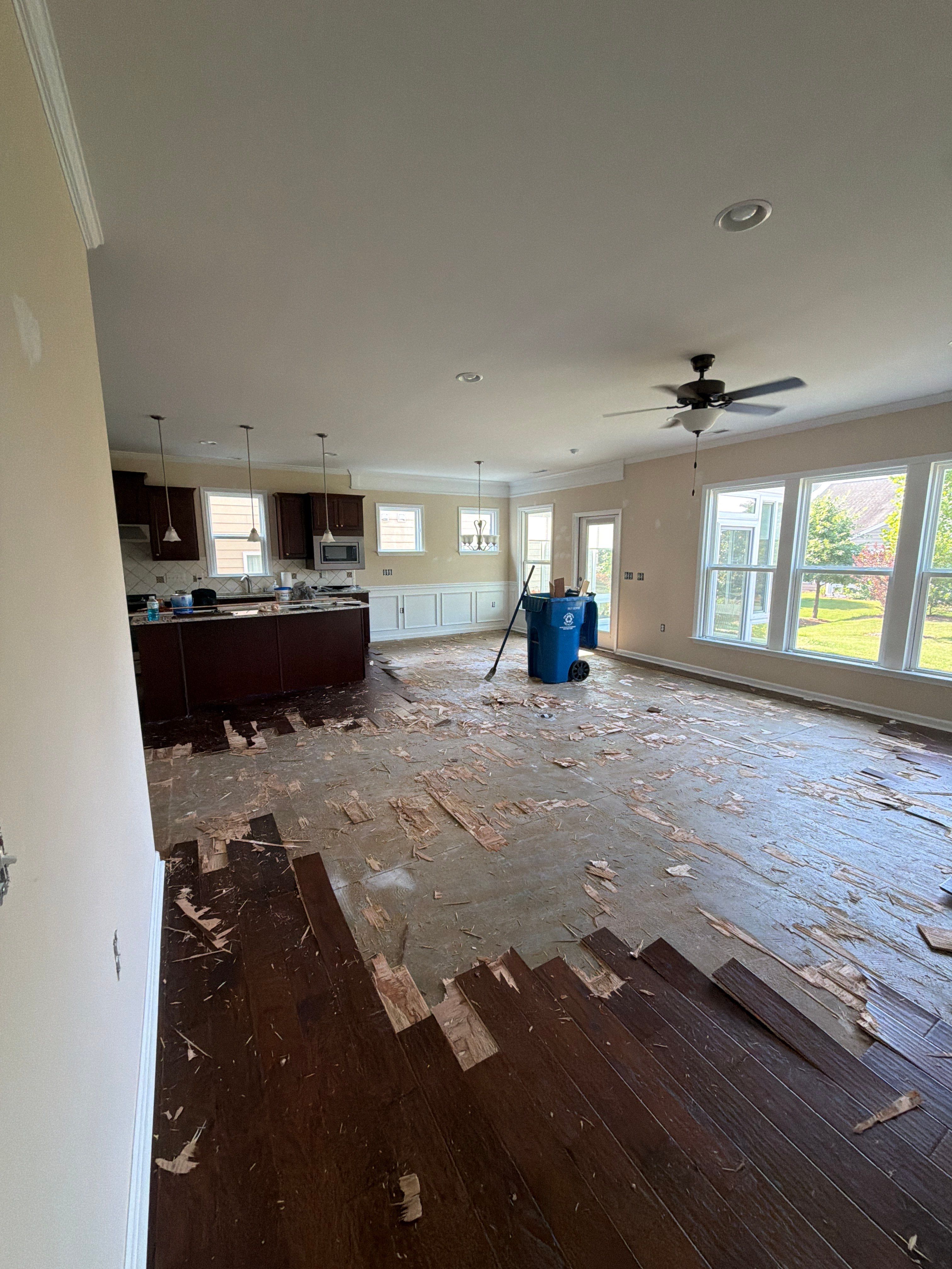 Luxury Vinyl Plank Flooring Installation and Interior Refresh in Durham by Billy Weatherspoon Contractor