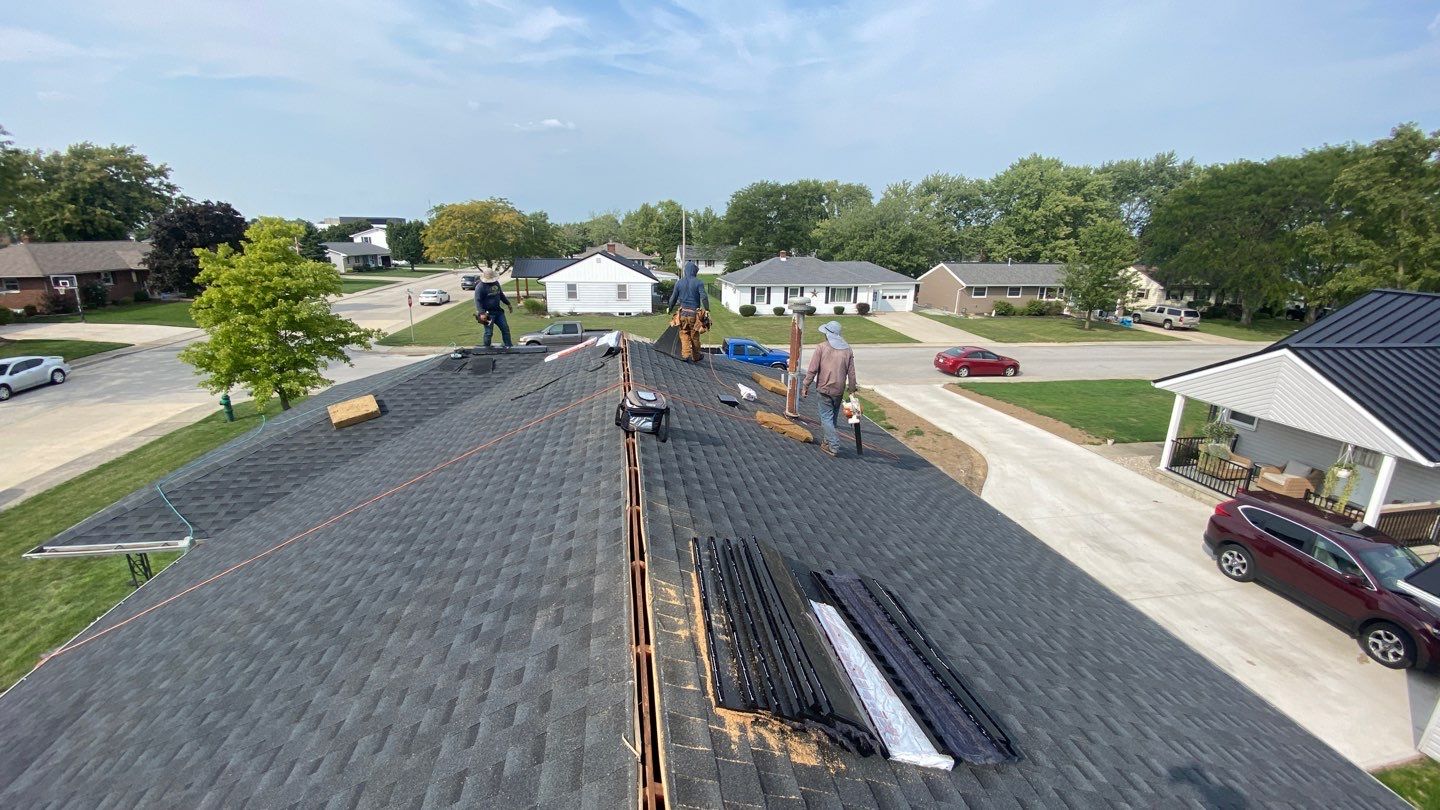 Residential Roofing Installation using GAF Timberline HDZ Charcoal by Nitro Roofing and Construction