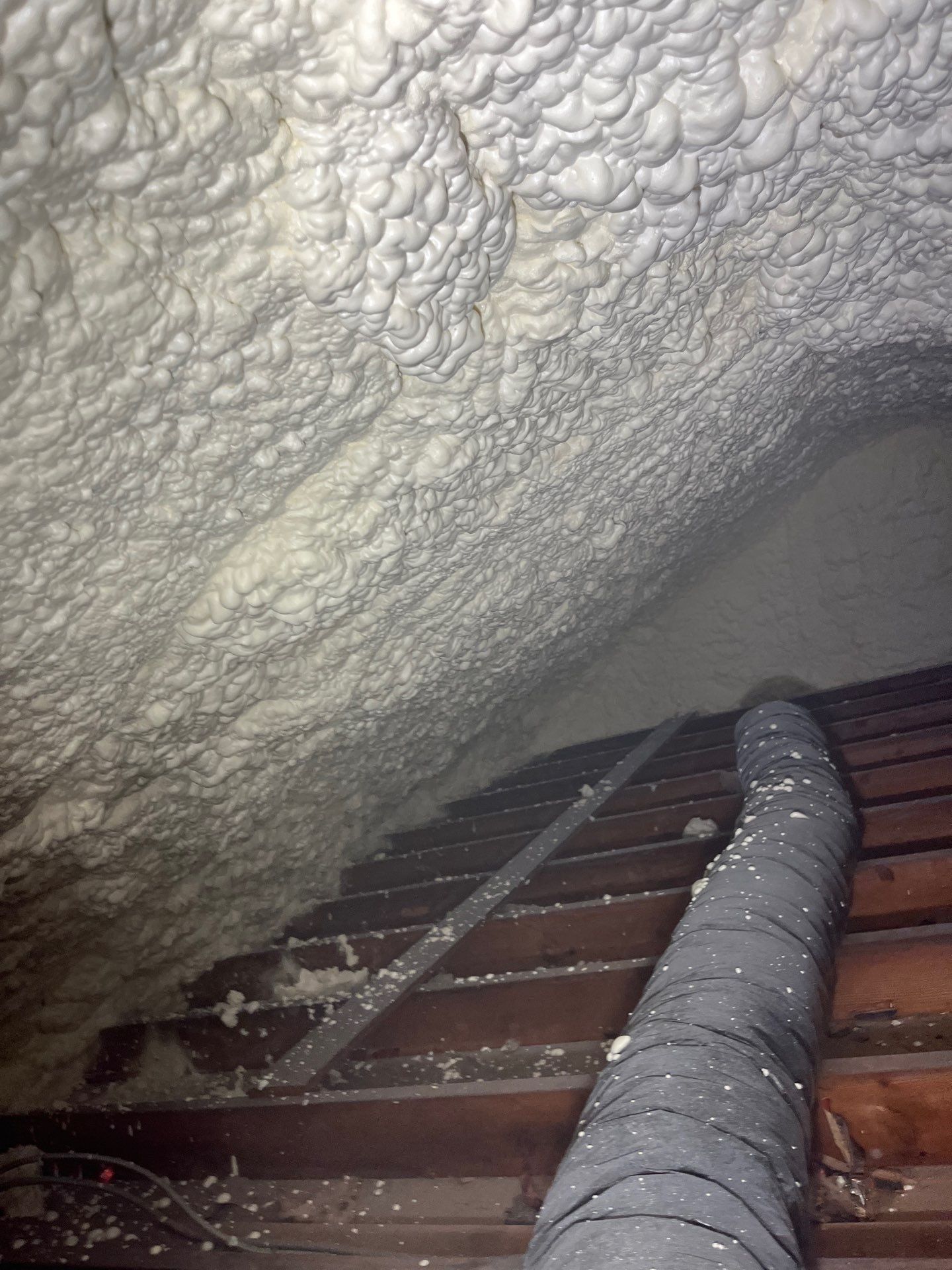 Basement Exterior Walls using Crawl Space Liner by NYS Foam & Energy