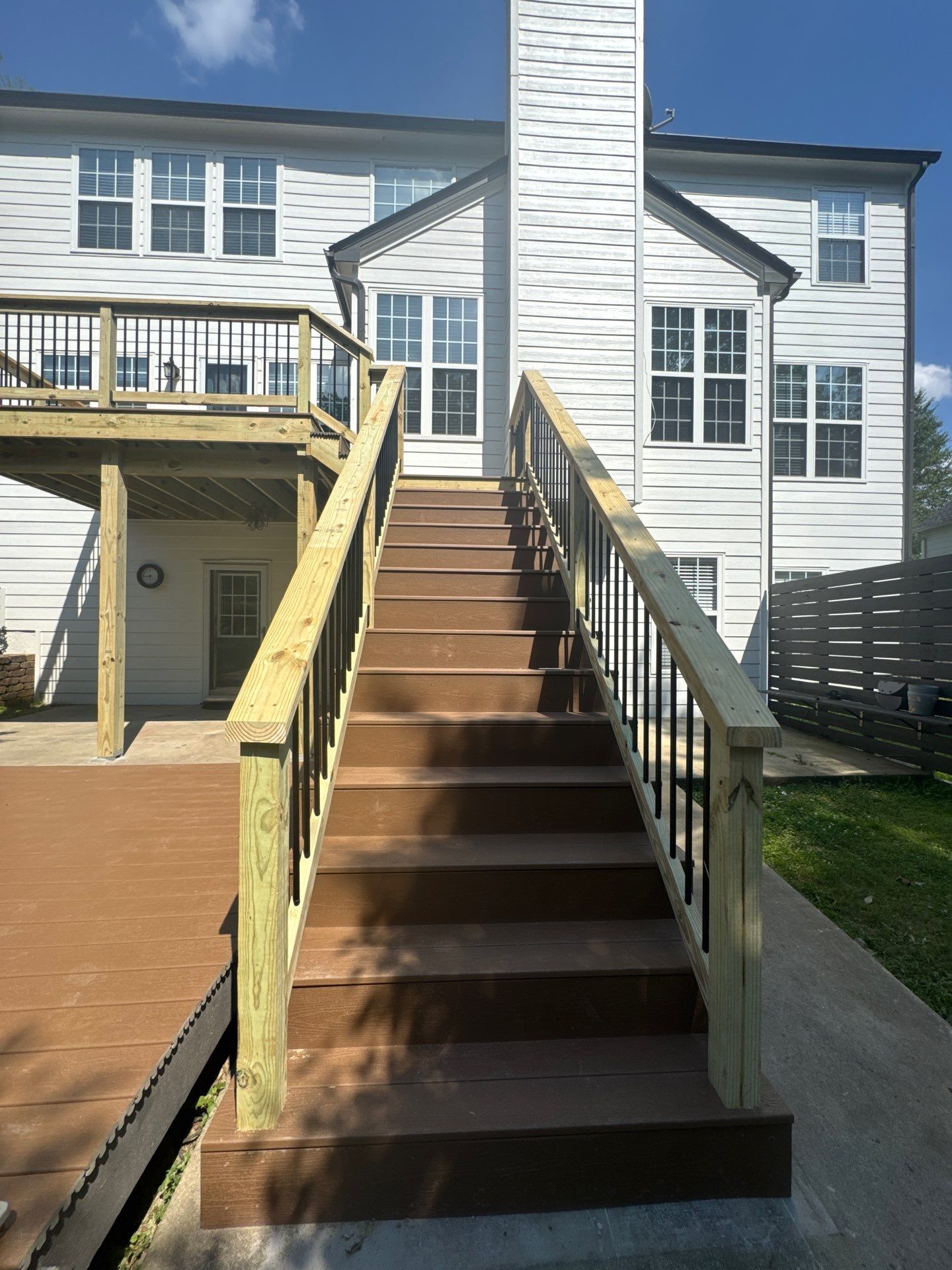 Multi-Level Composite Deck and Porch Renovation in Kennesaw by Swift Home Renovations