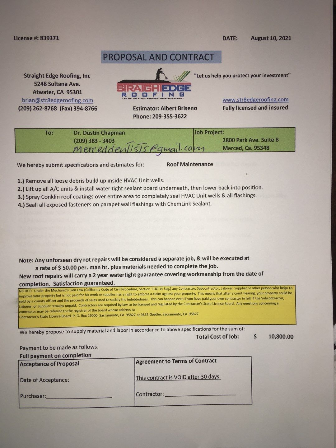 Spray foam and coatings inside commercial building HVAC well using Spray foam and coatings over existing BUR system by Straight Edge Roofing Inc
