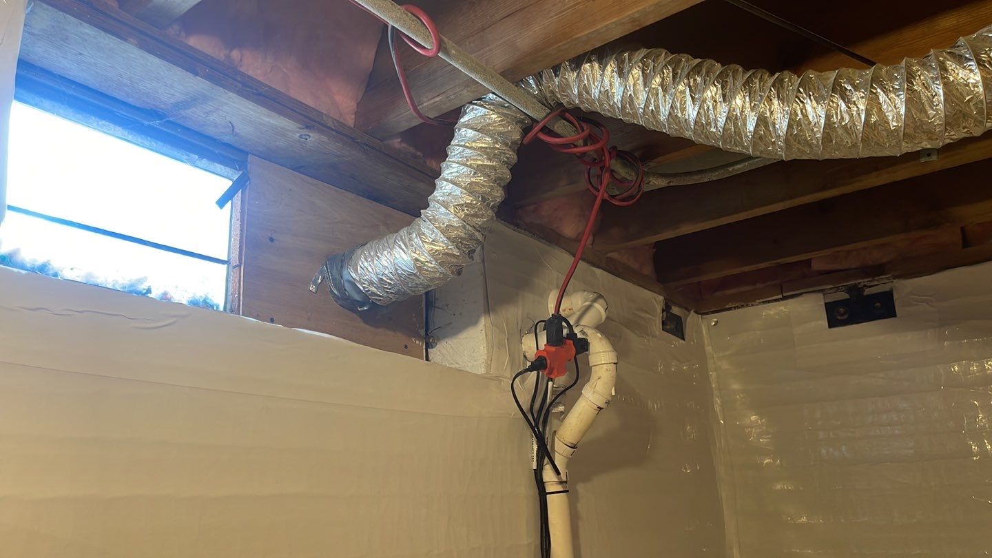 Embedded Fiber Reinforcement and Basement Waterproofing using GrateDrain Waterproofing System by Toledo Basement Repair